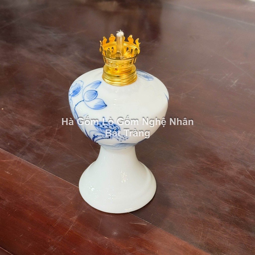 Sen Chàm Vẽ Tay Đồ Thờ Cúng Cao Cấp - Nghệ Nhân Bát Tràng Chế Tác - Bát hương lư hương - bộ đồ cúng_thumbnail_3