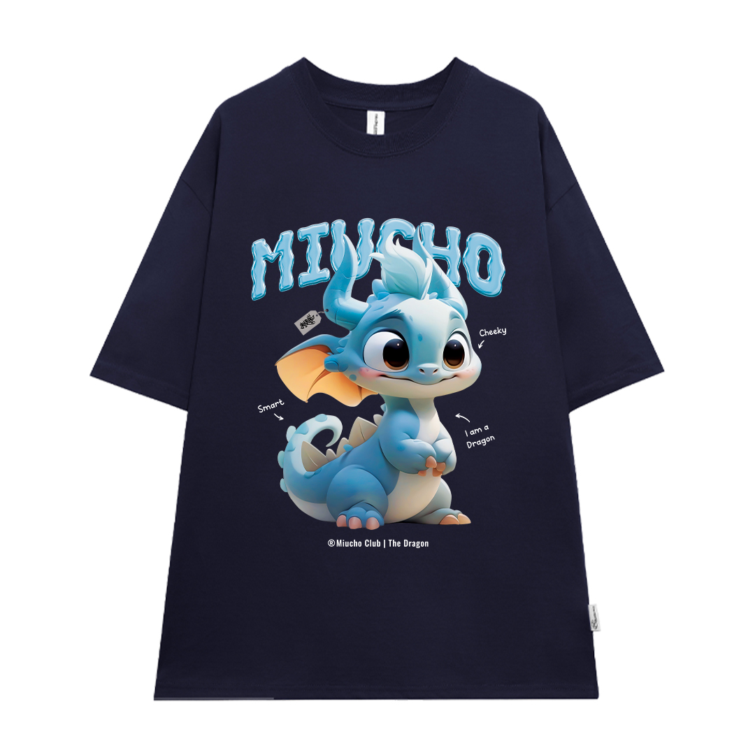 Áo thun form rộng 12 con giáp tuổi Thìn ATD1241 Miucho tay ngắn cổ tròn in mix_thumbnail_22