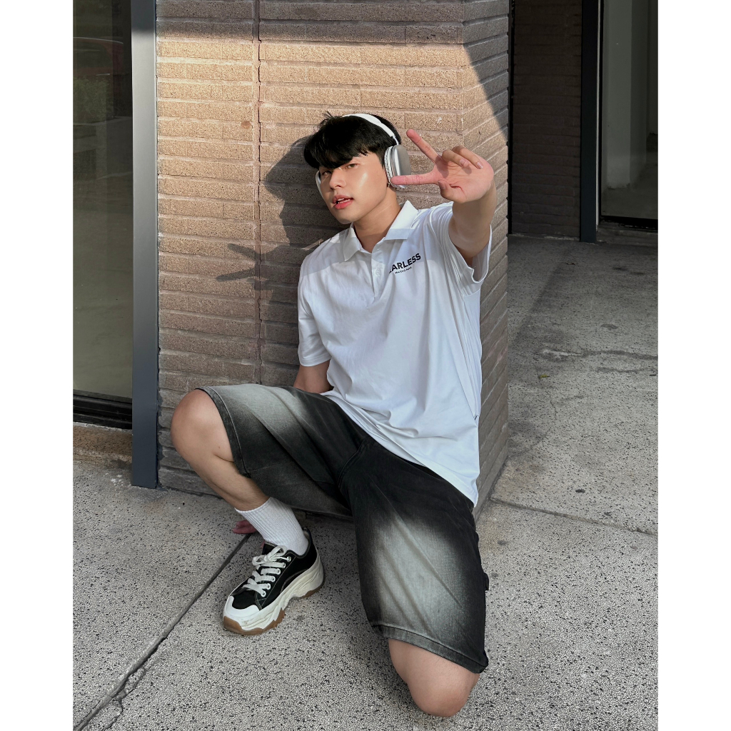 Áo polo nam form rộng PLD209 Miucho Man in Typography_thumbnail_5