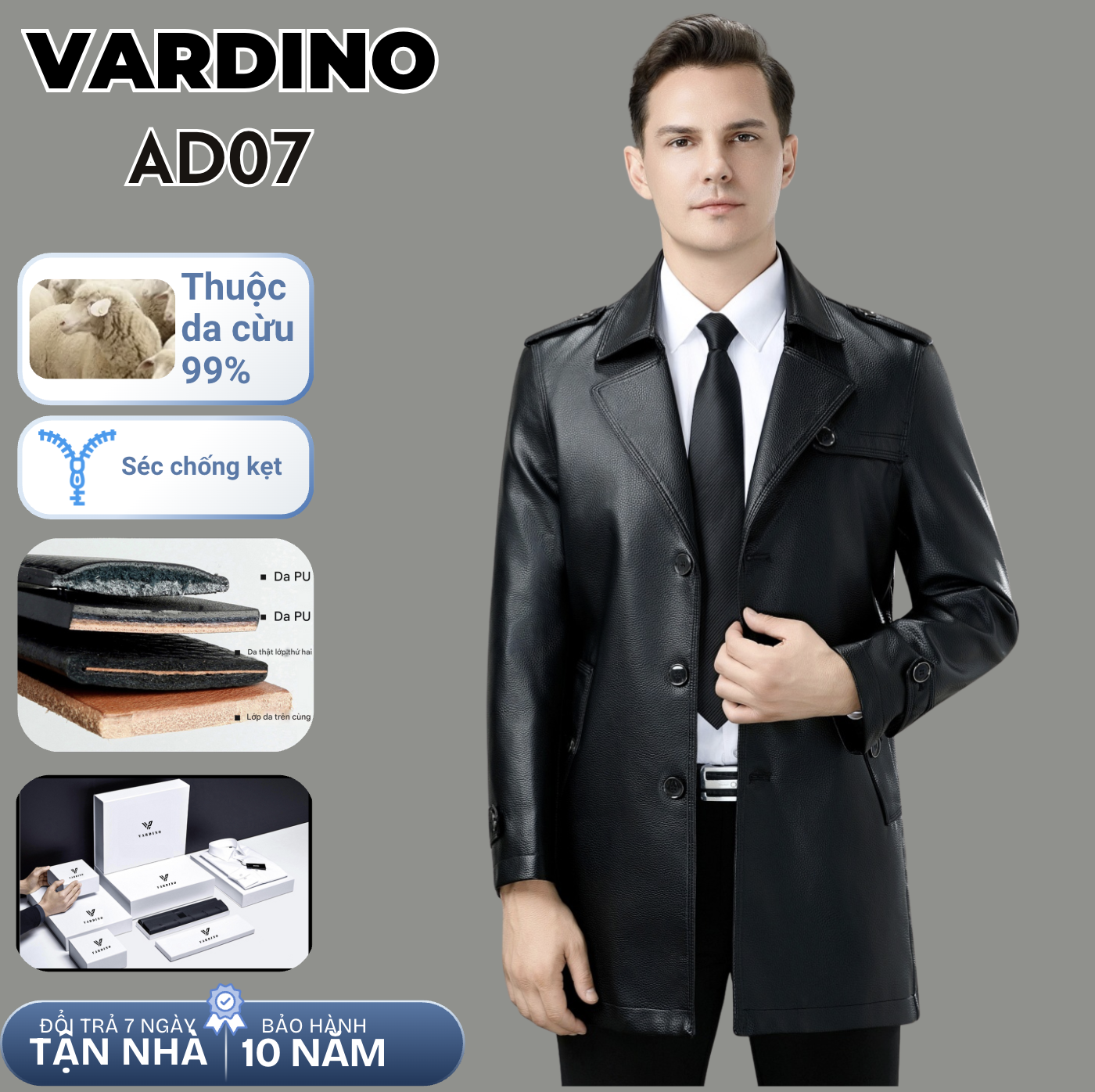 Áo khoác nam Vardino AD07