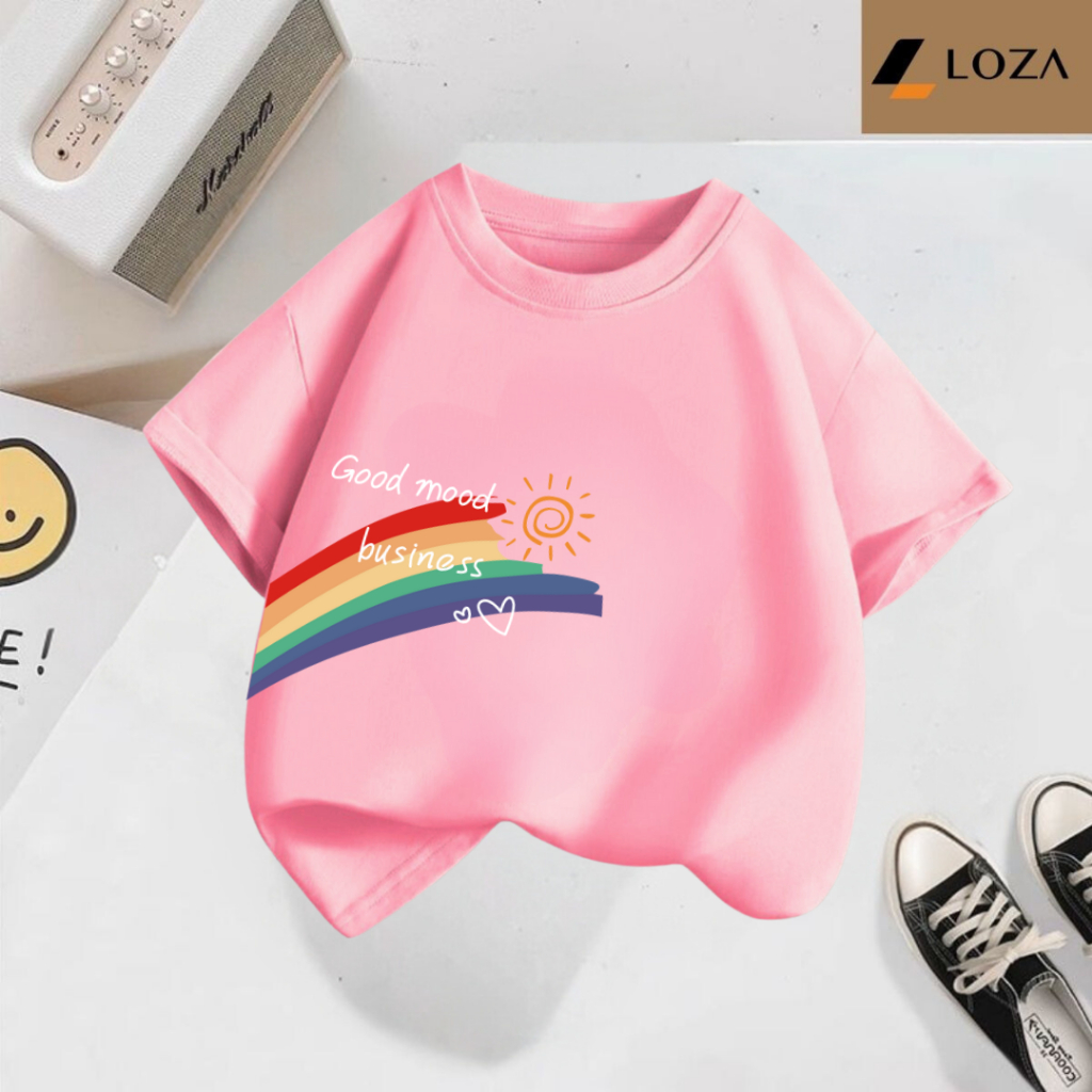 Áo thun trẻ em in hình Cầu Vồng - Loza Kids AT2423_thumbnail_5