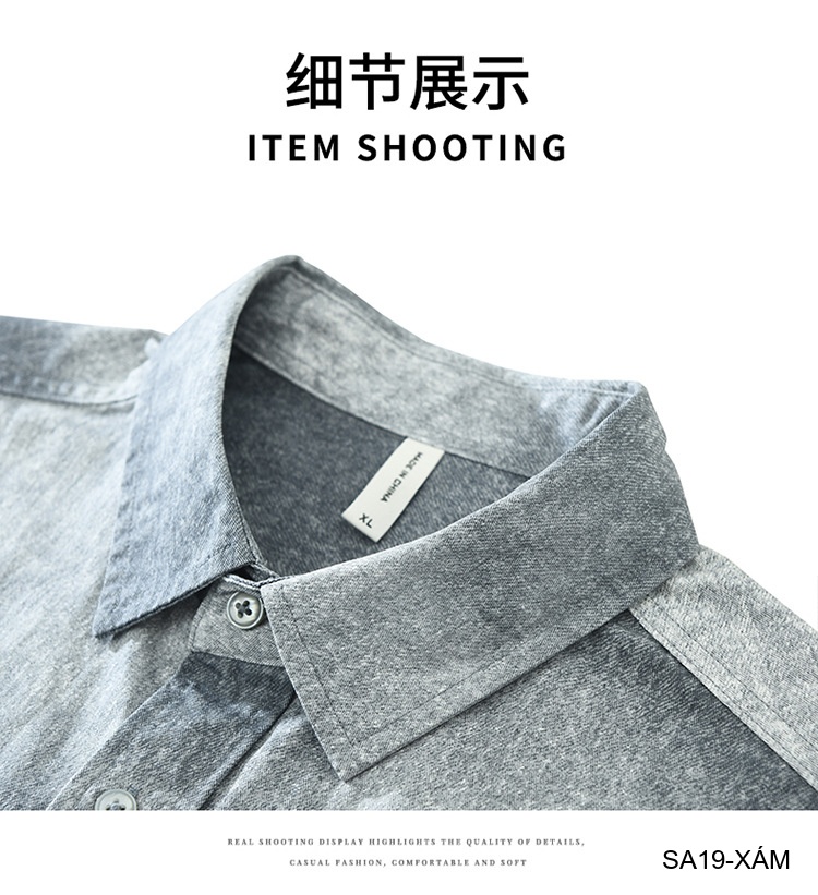 SA19 - Áo sơ mi nam dáng rộng phong cách streetwear, họa tiết in chữ, chất cotton mềm mại_thumbnail_13