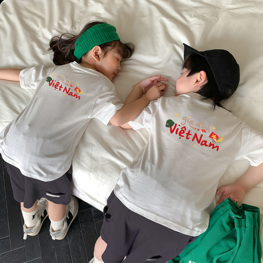 Áo thun form rộng gia đình Việt Nam 2512 Miucho Chic vải cotton co giãn thoáng mát cổ tròn in mix_thumbnail_5