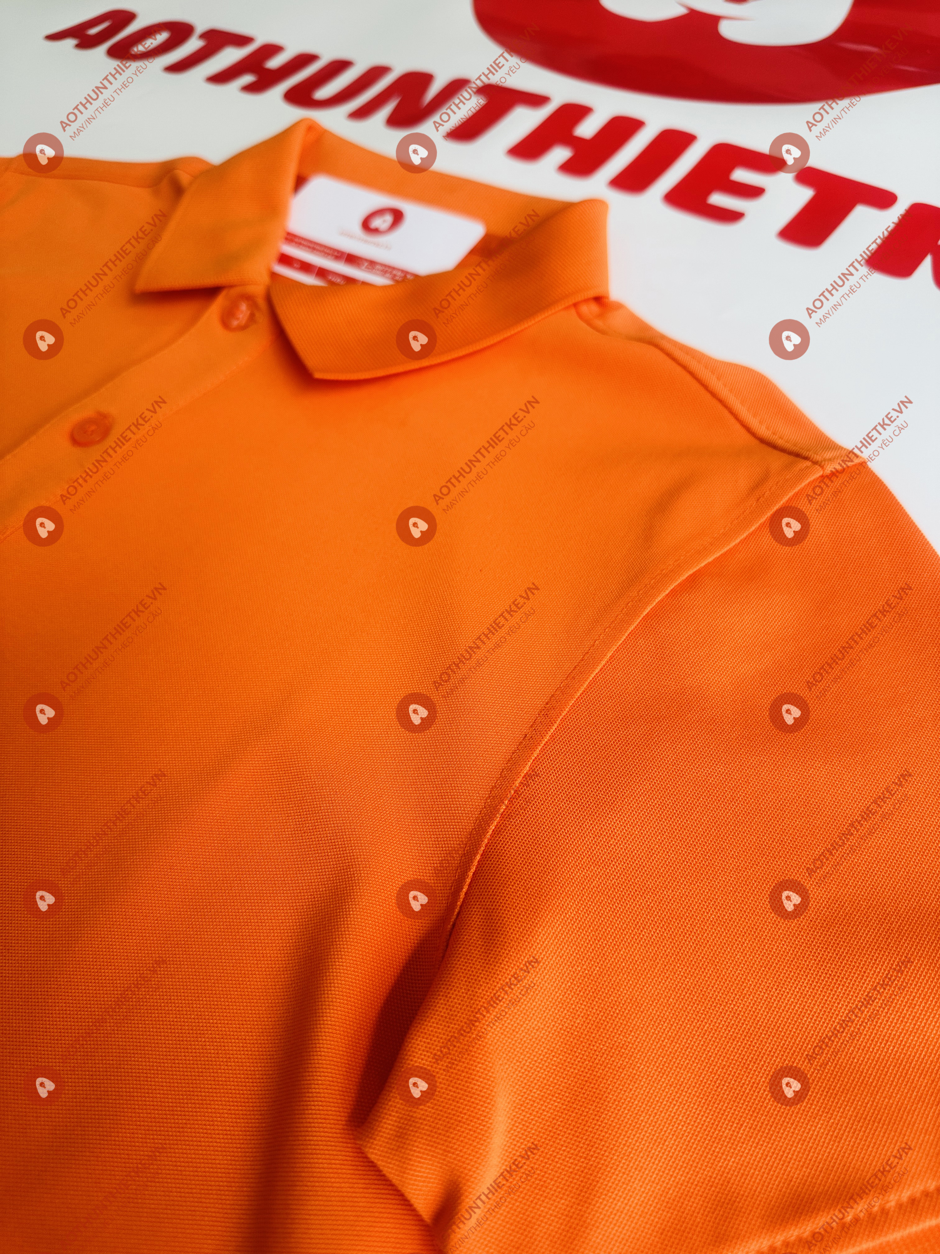 Áo Đồng Phục Polo Basic Cam_thumbnail_1