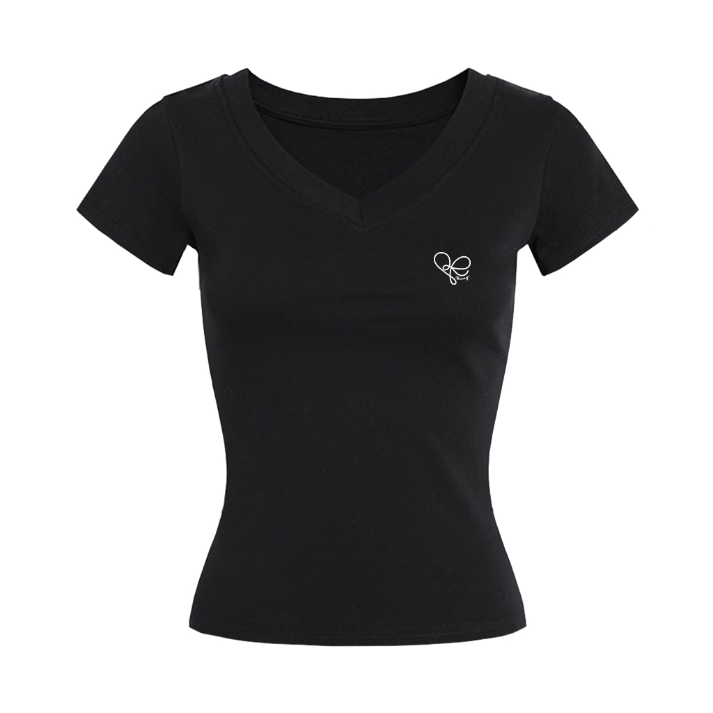 Áo thun nữ cổ tim ôm body Beezy 2489 form ôm 100% Visco dễ phối đồ thoáng mát thấm hút mồ hôi size S M L_thumbnail_8