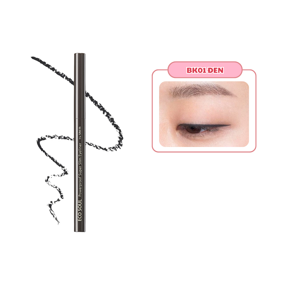 [THE SAEM] Chì gel kẻ mắt The Saem Eco Soul Powerproof Super Slim Eyeliner