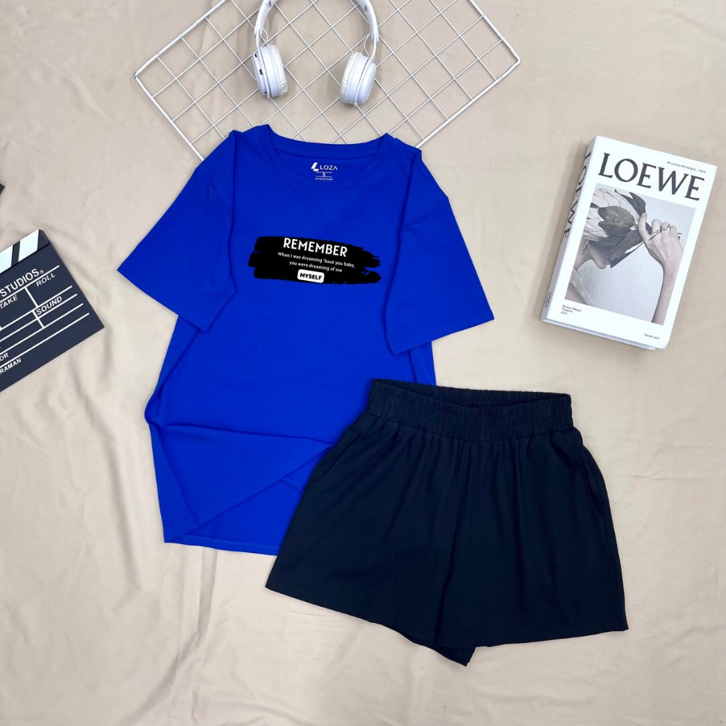 Đồ bộ nữ LOZA 'Remember' form rộng - Set đồ nữ mùa hè chất liệu thun cotton 4 chiều - BP15_thumbnail_9