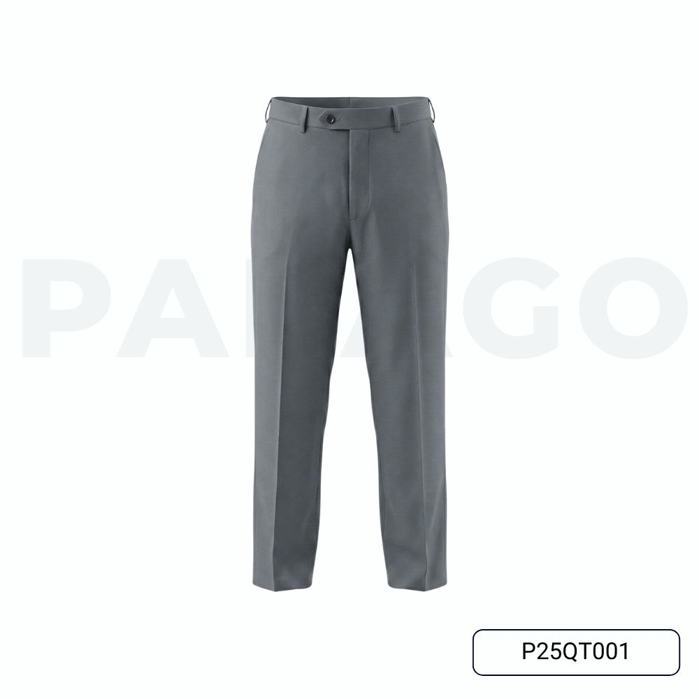 Quần tây nam trung niên PAPAGO, quần âu form suông co giãn nhẹ cho bố - P25QT001