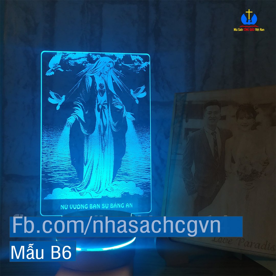 Đèn 3D Đức Mẹ Ban Ơn B6