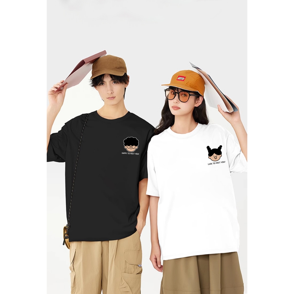 Áo thun couple cặp đôi form rộng unisex đủ size ATD1065 Miucho tay lỡ cổ tròn in artwork_thumbnail_6