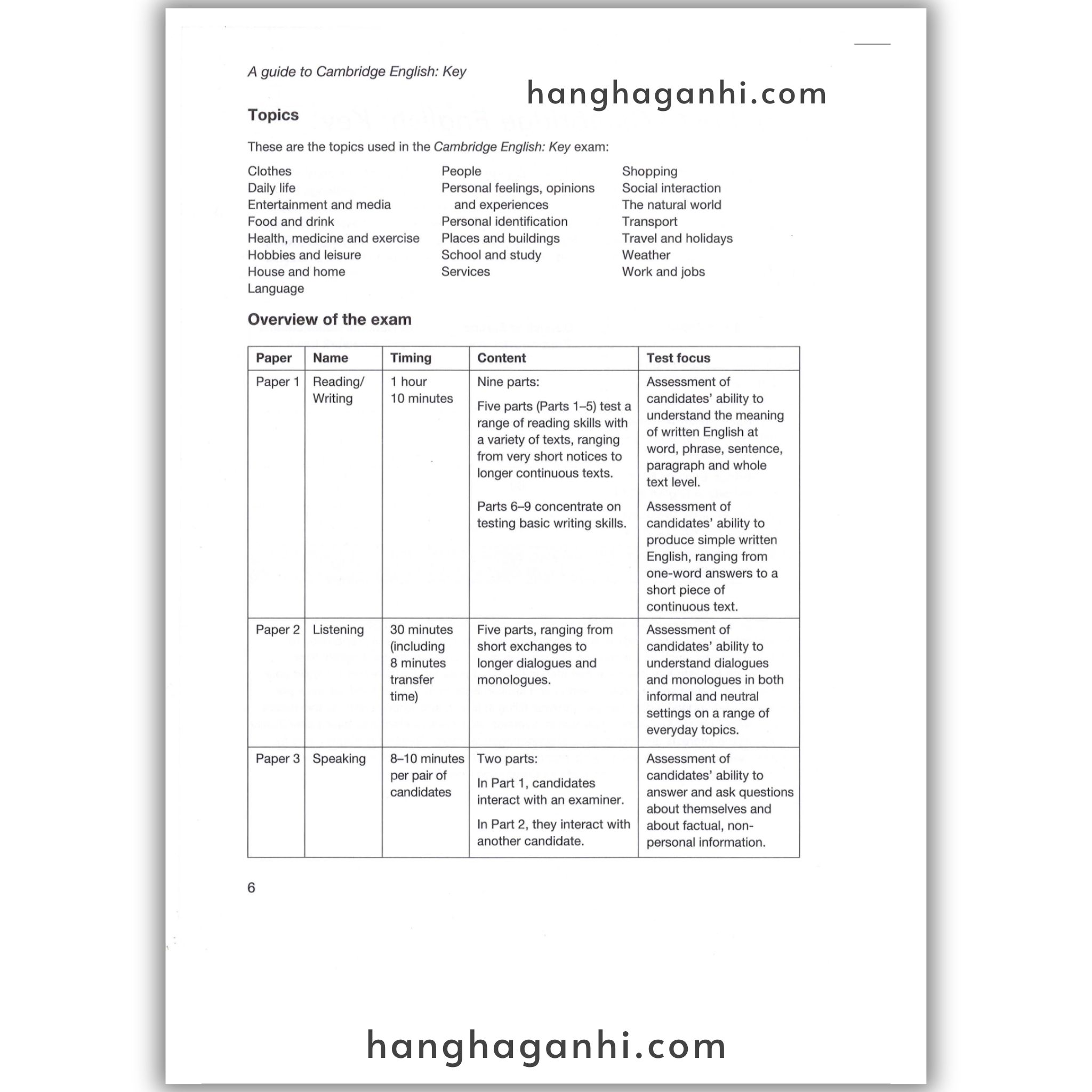 Sách Cambridge Key English Test (Ket) 6 With Answers_thumbnail_2