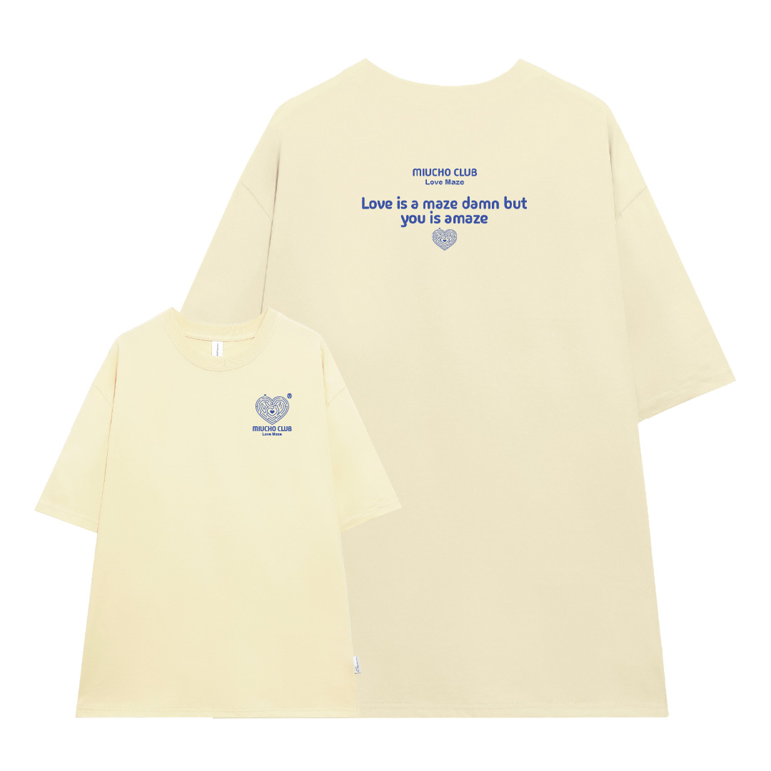 Áo thun cặp đôi couple trái tim from rộng ATD1380 Miucho vải cotton thoáng mát cổ tròn in mix_thumbnail_19