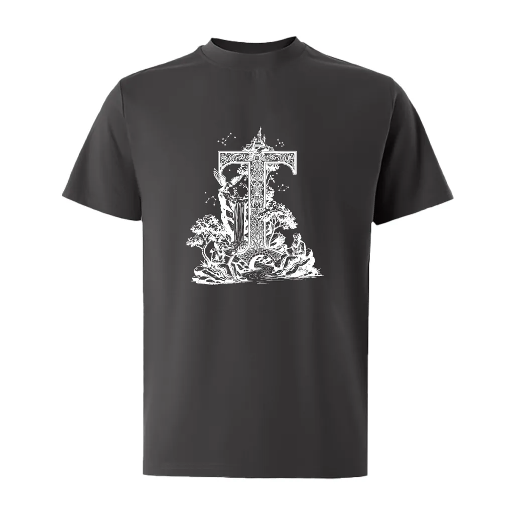 Áo thun nam form rộng Miucho Iconic vải cotton thoáng mát trẻ trung thấm hút tốt in chữ cái T 2765_thumbnail_11