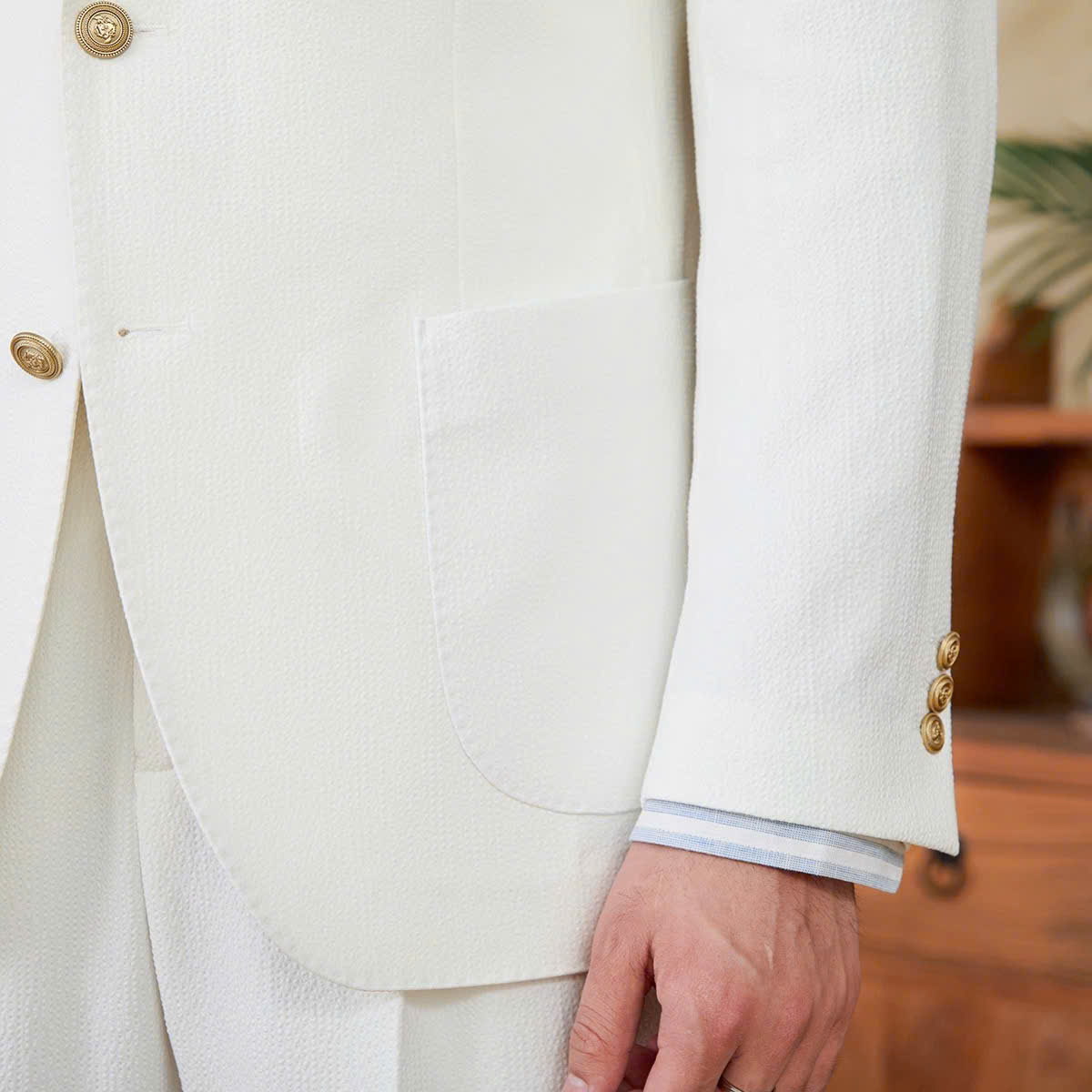 Roma Seersucker Blazer Season 2