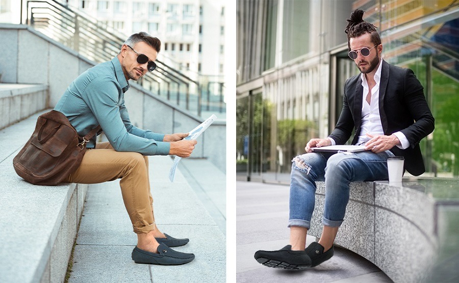 Giày Loafer là một ý tưởng hay ho khi kết hợp với quần âu áo sơ mi