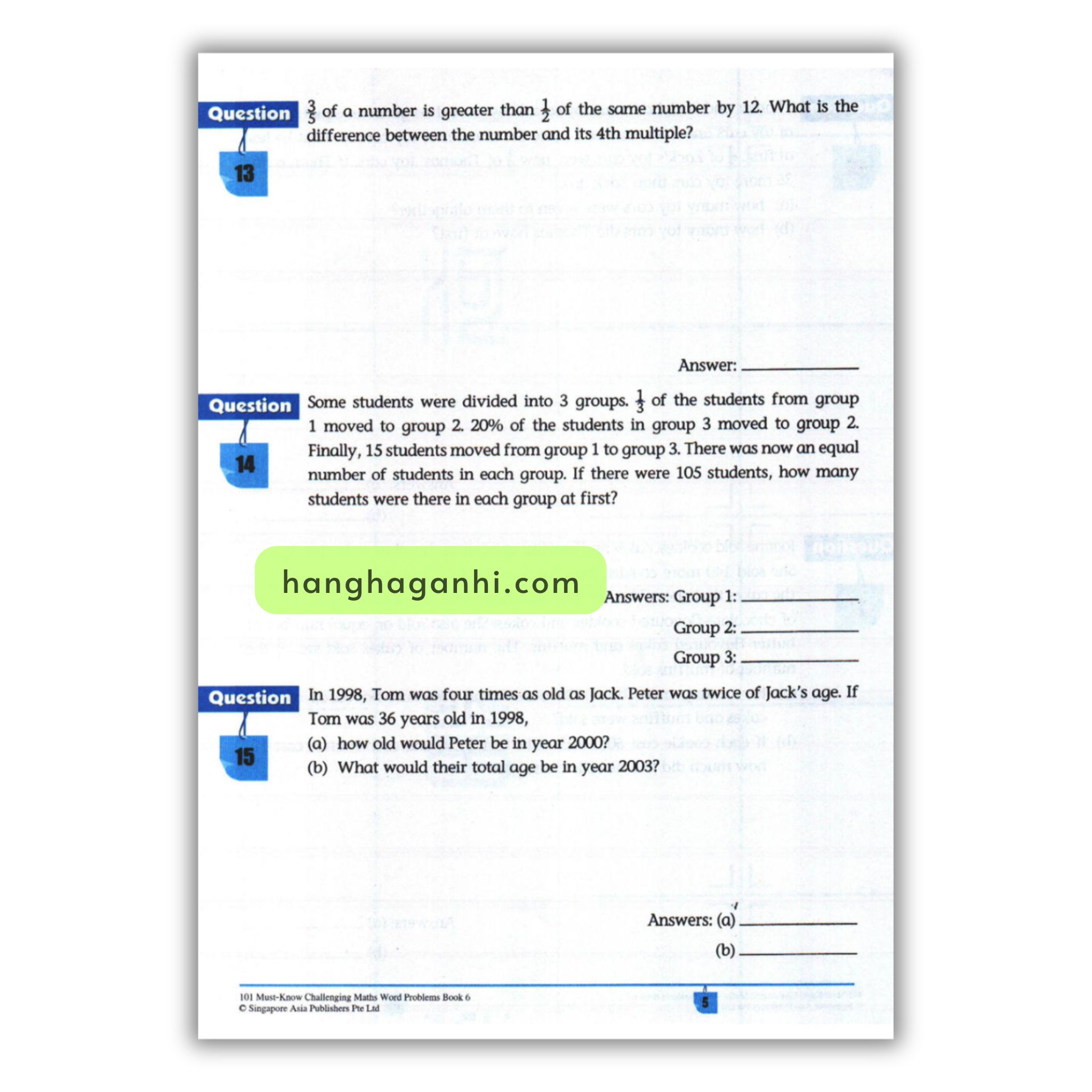 [Sách] 101 Must- Know Challenging Maths Word Problems Book 6_thumbnail_11