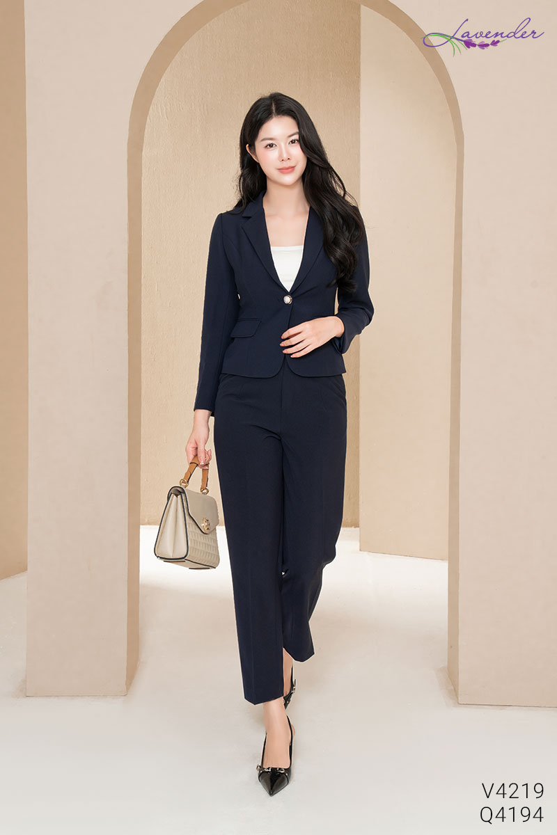 Áo vest dáng vừa 1 cúc nắp túi gập V4219_thumbnail_2