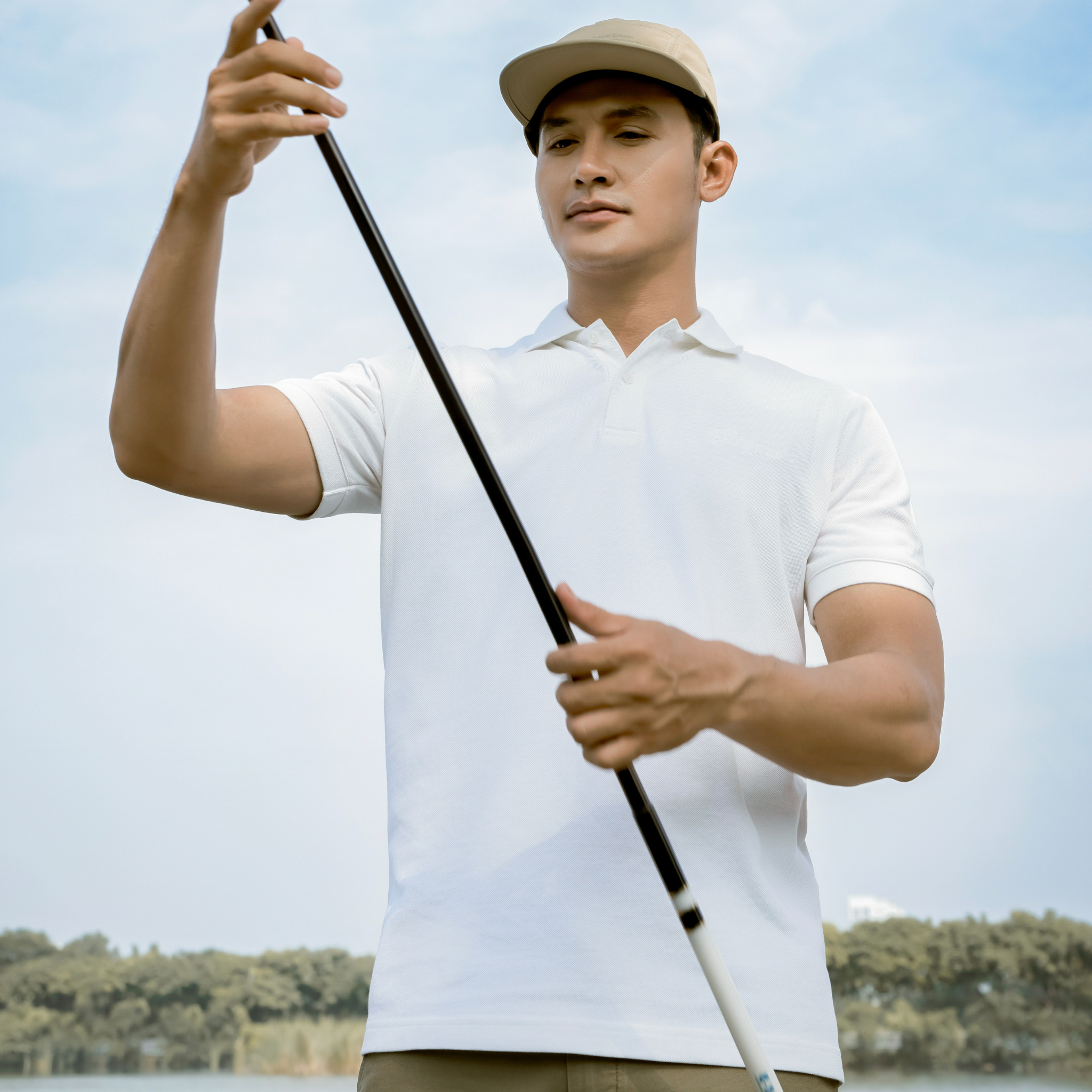 Áo Thun Polo Thêu Positive T33