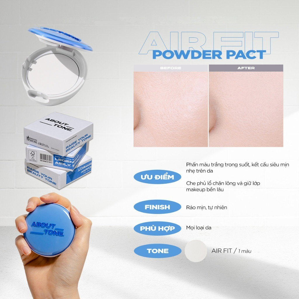 [ABOUT TONE] Phấn phủ nén Eglips About Tone Blur Powder Pact 8g_thumbnail_2
