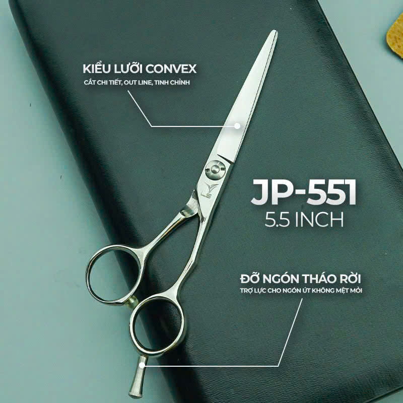 Kéo cắt tóc Viko LS JP551 - bảo hành 1 năm