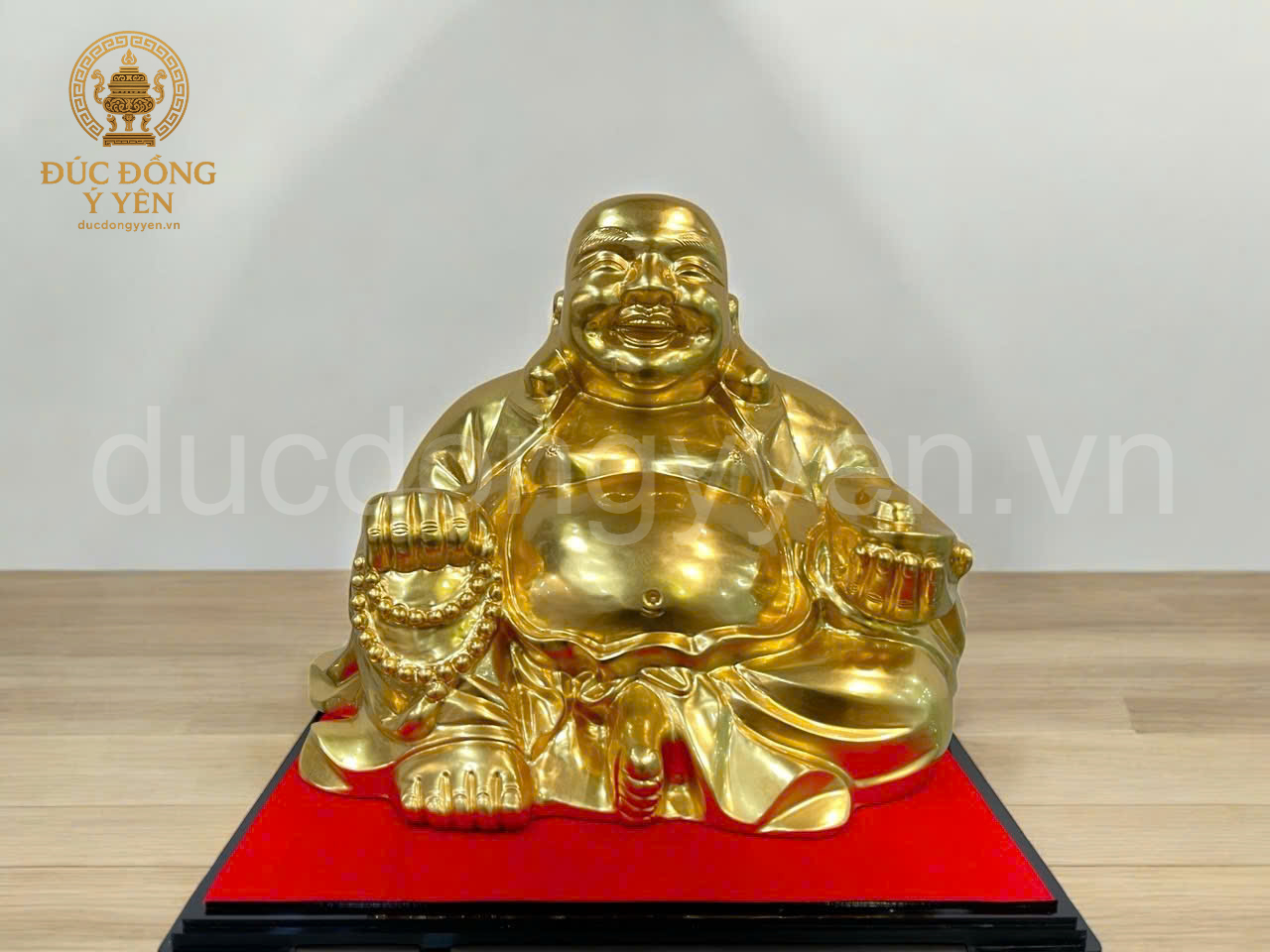 Tượng phật di lặc thiếp vàng 9999 