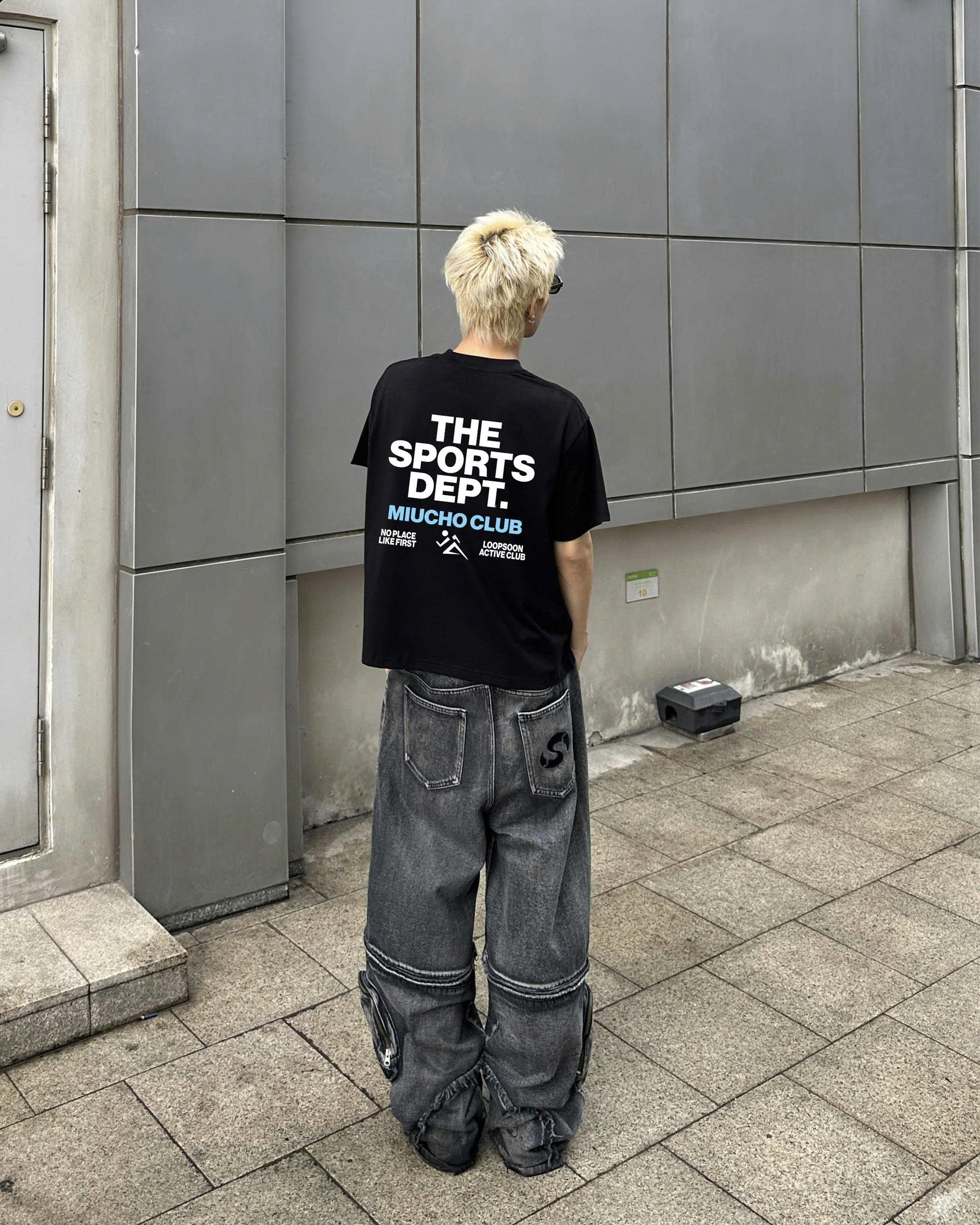 Áo thun nam form boxy AXD2348 Miucho vải cotton thoáng mát dáng ngắn cổ tròn in typography_thumbnail_4