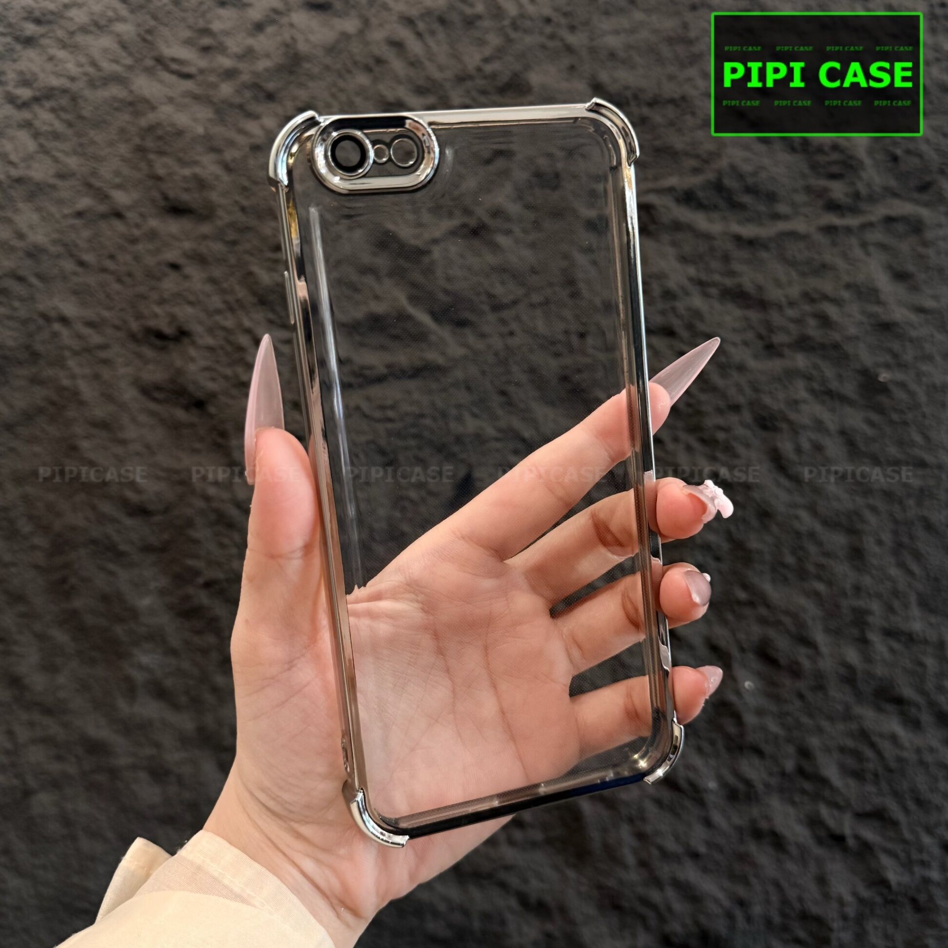 Ốp Lưng iPhone 6 Plus / 6S Plus - Gu - Bạc