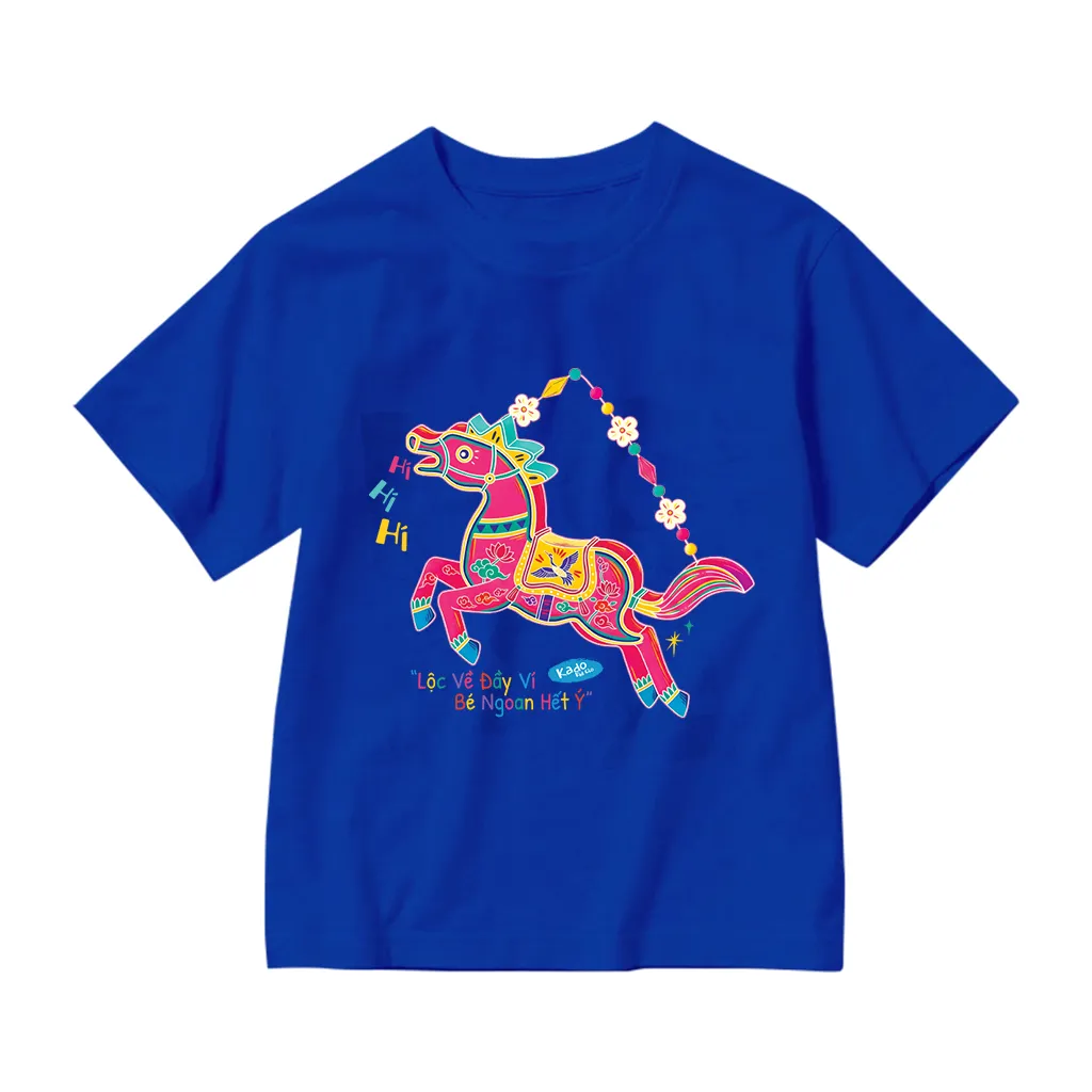 Áo thun bé gái Kado vải cotton thoáng mát mềm mại thoải mái Tết Bính Ngọ in mix 2859_thumbnail_15