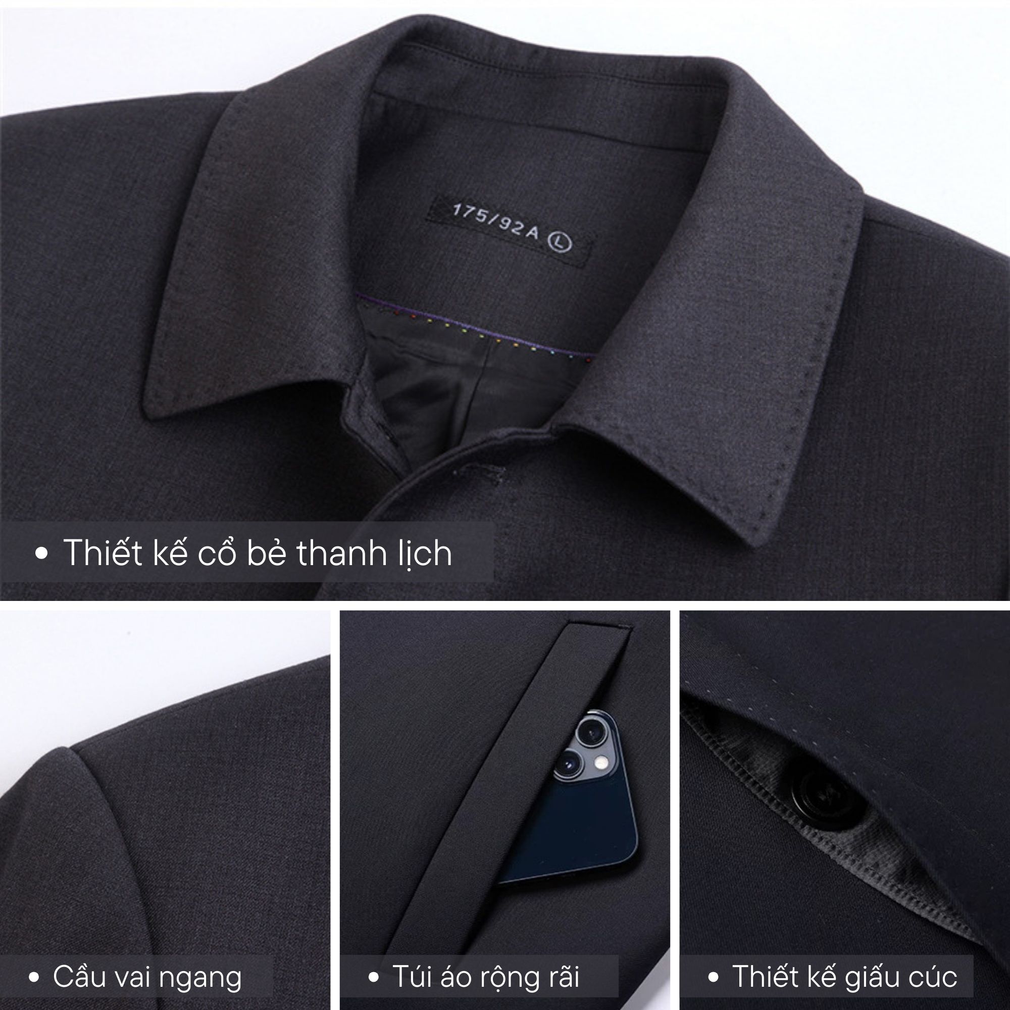 Áo khoác nam măng tô Vardino AK74_thumbnail_7