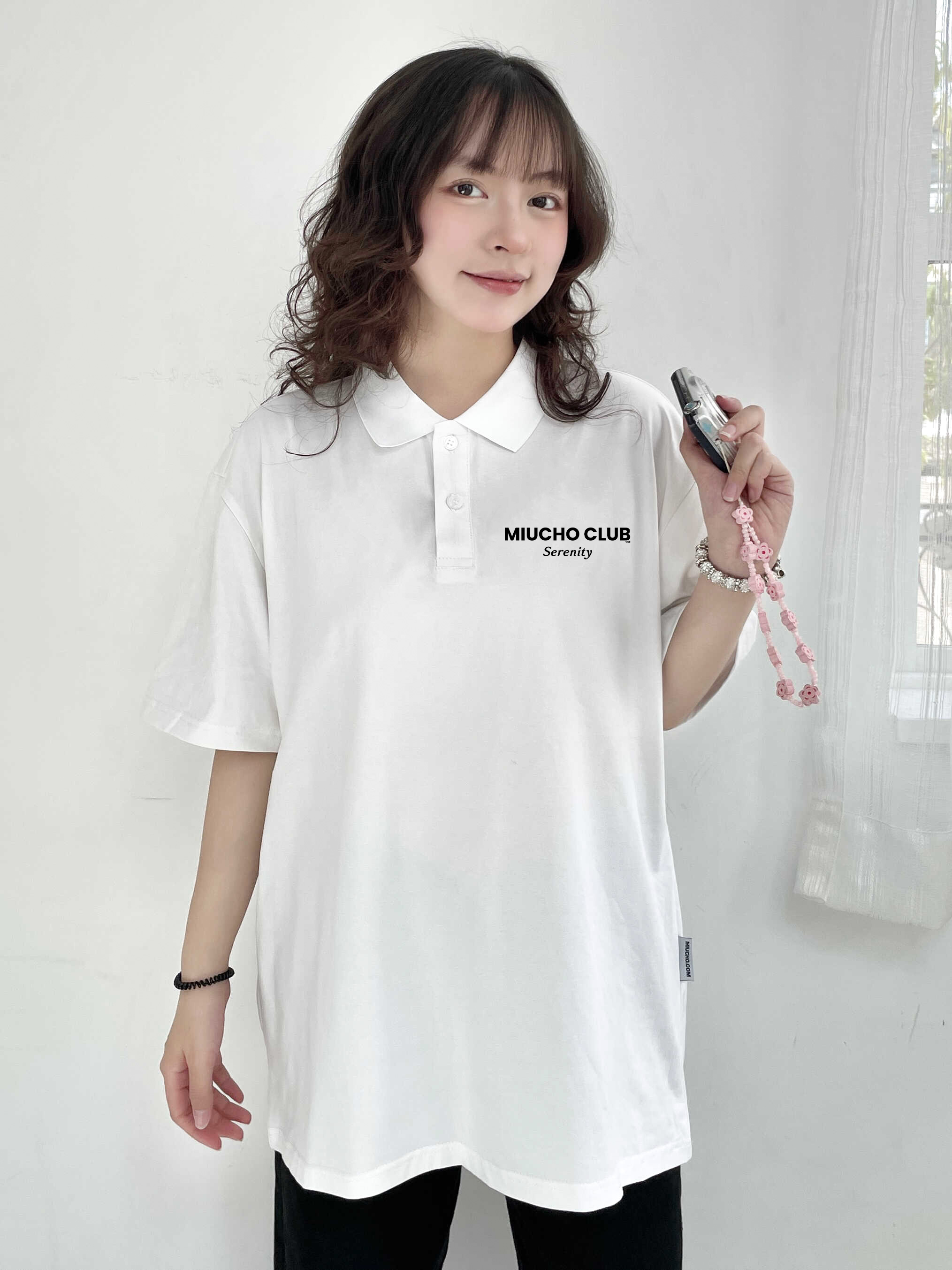 Áo polo form rộng unisex local brand PLD1228 Miucho tay ngắn vải cotton co giản Cổ trụ in basic_thumbnail_2