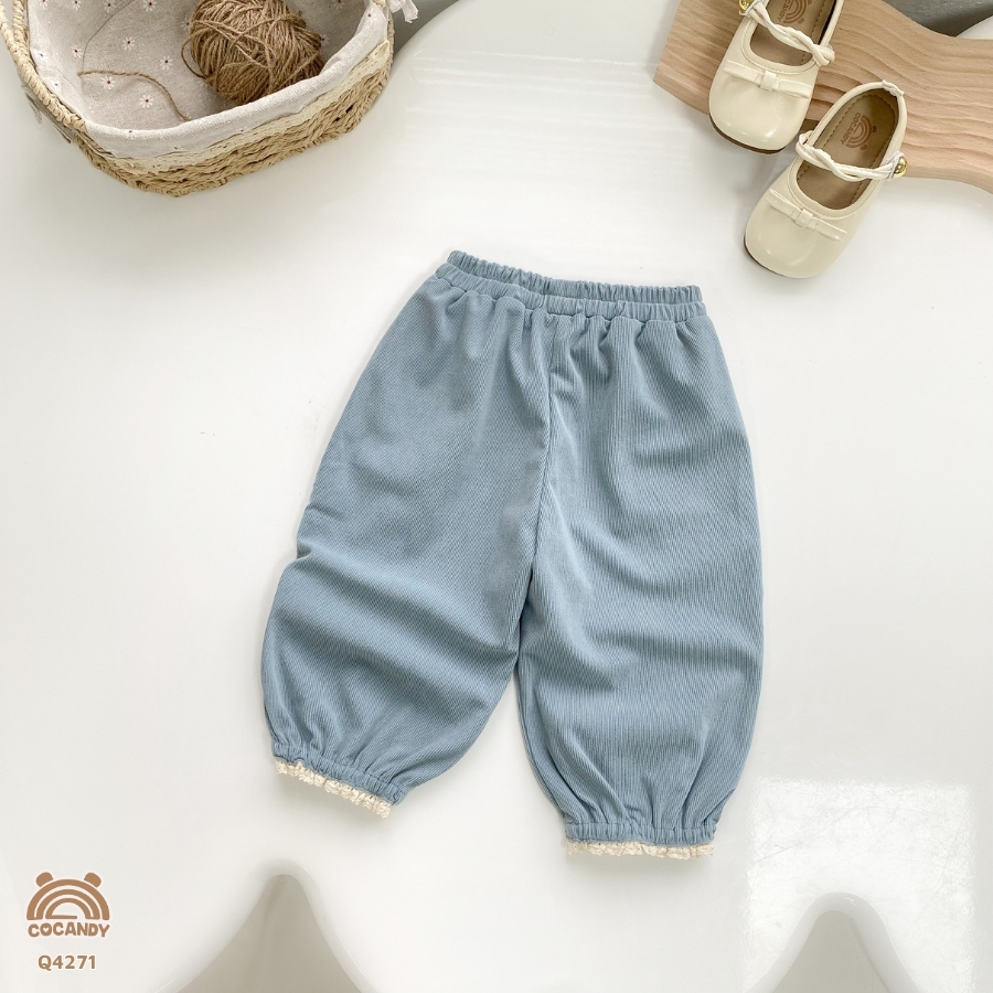 Quần dài nhung tăm XANH NHẠT bo gấu_thumbnail_2