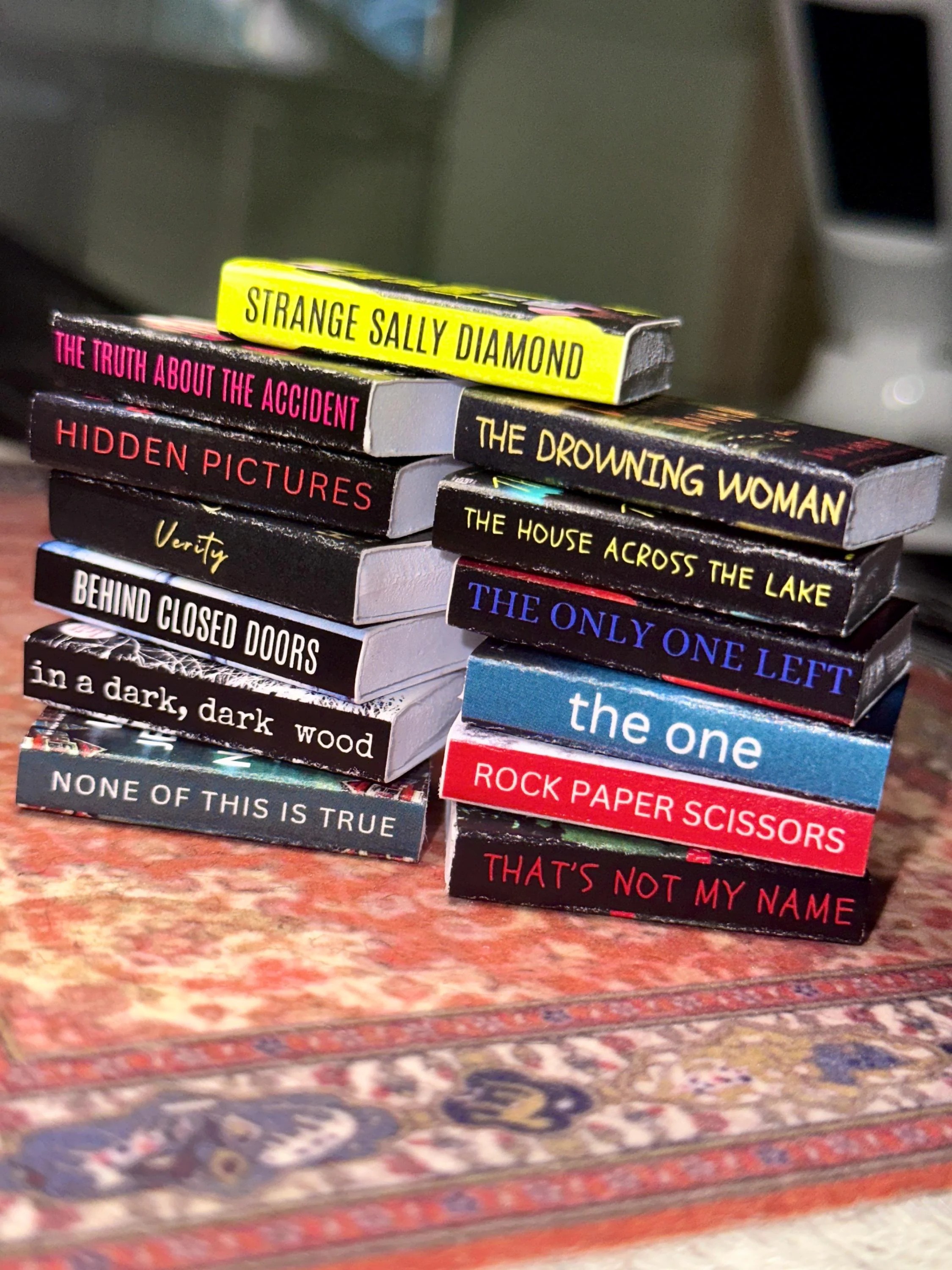 3 Kindle Reads Miniature Bookshelf Decor | Personalized TBR List | Mini Books Collection_thumbnail_3