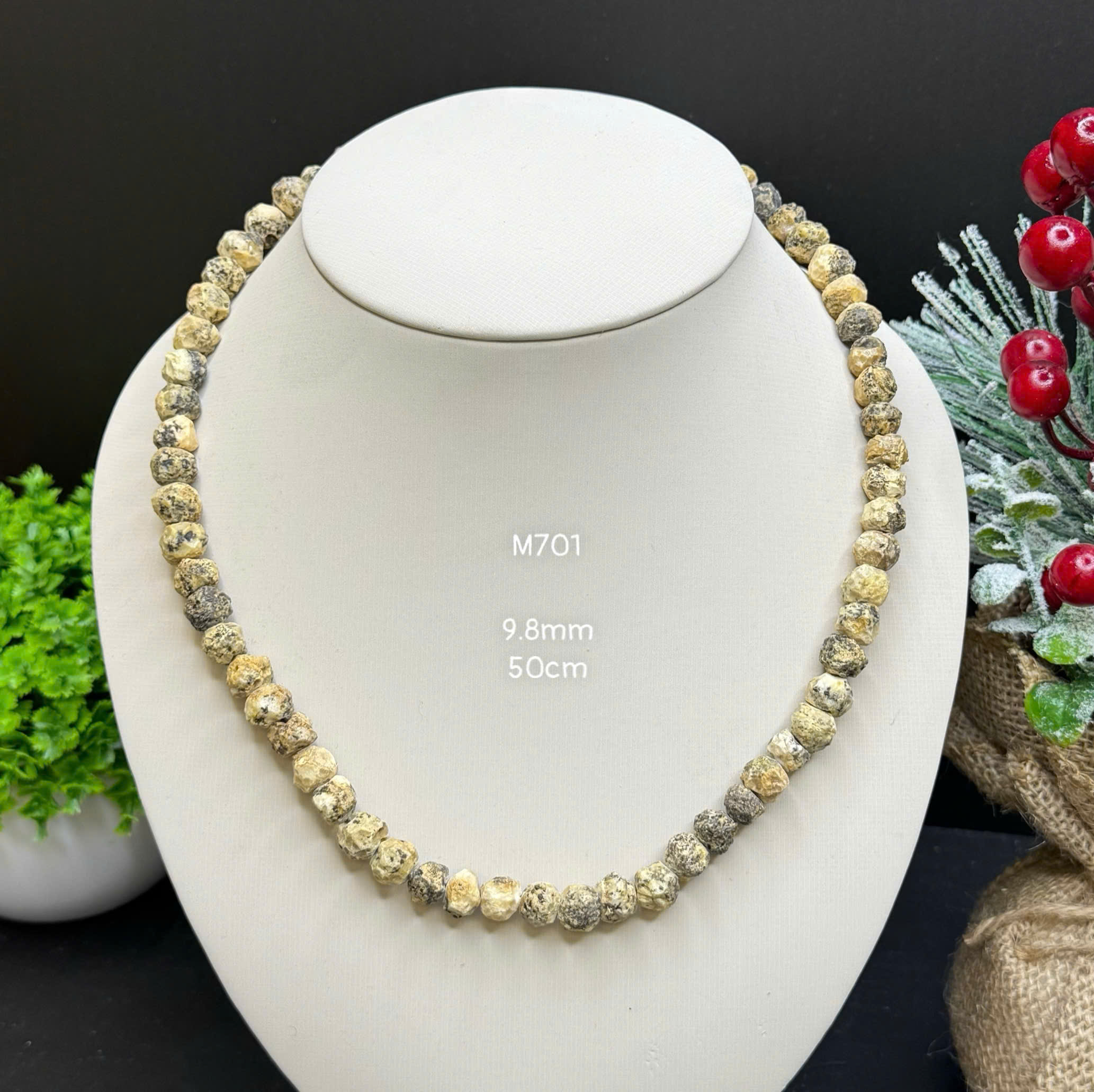 Vòng Cổ Thô Mộc Sáp Cắt Giác - M701