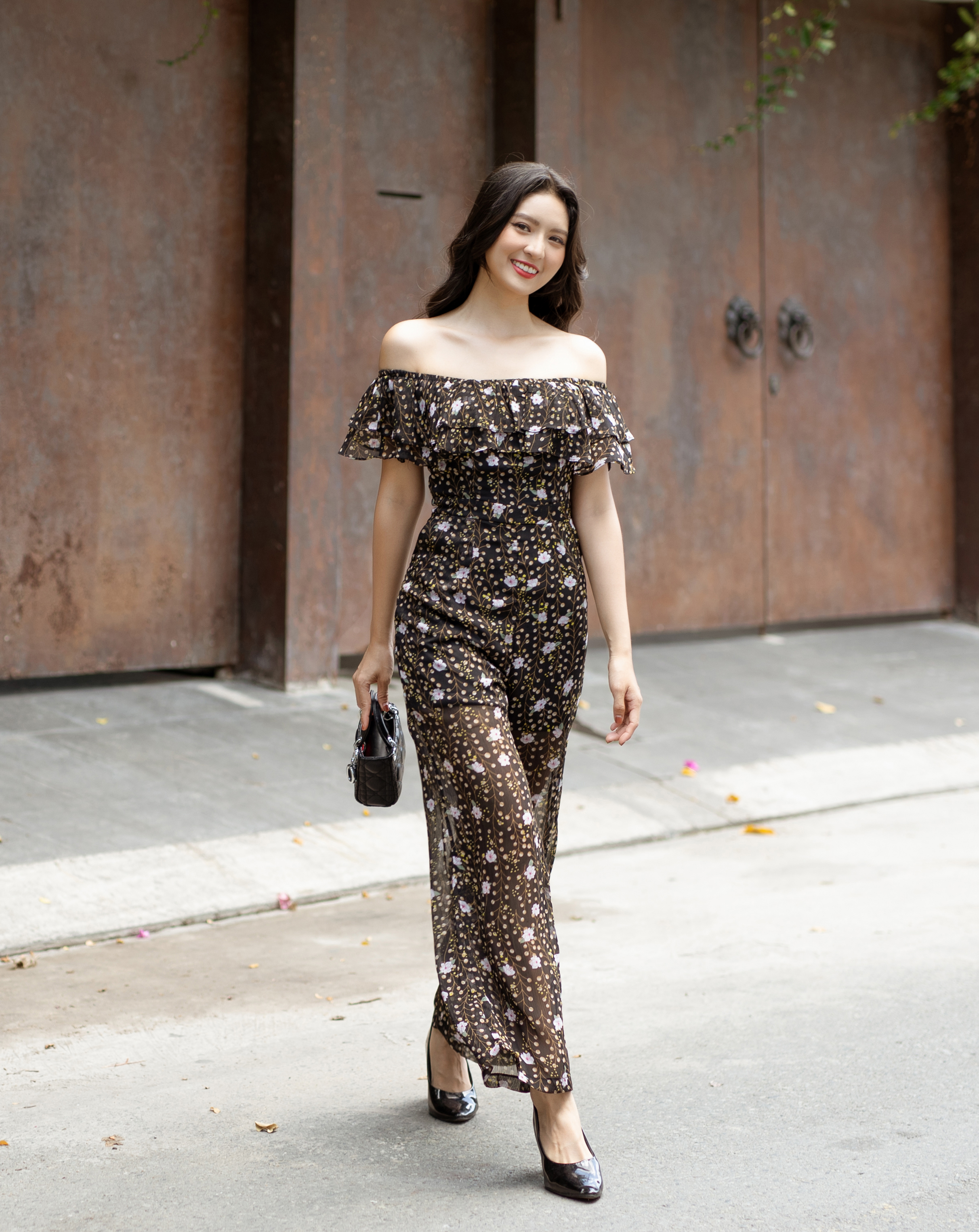 Jumpsuit ống rộng bèo ngực mặc 2 kiểu_thumbnail_4