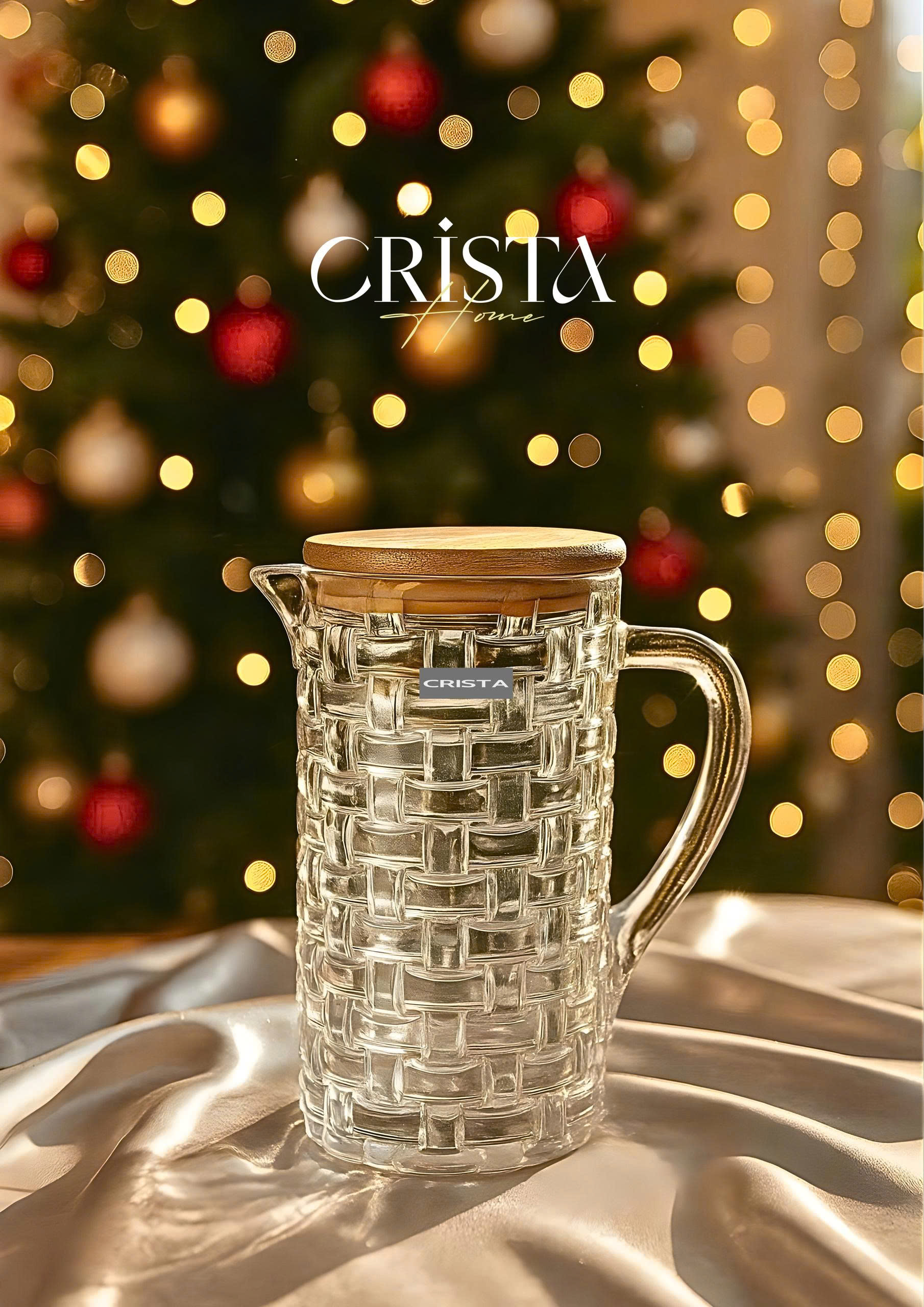 Bình thủy tinh CRISTA HOME vân caro 1000 ml_thumbnail_1