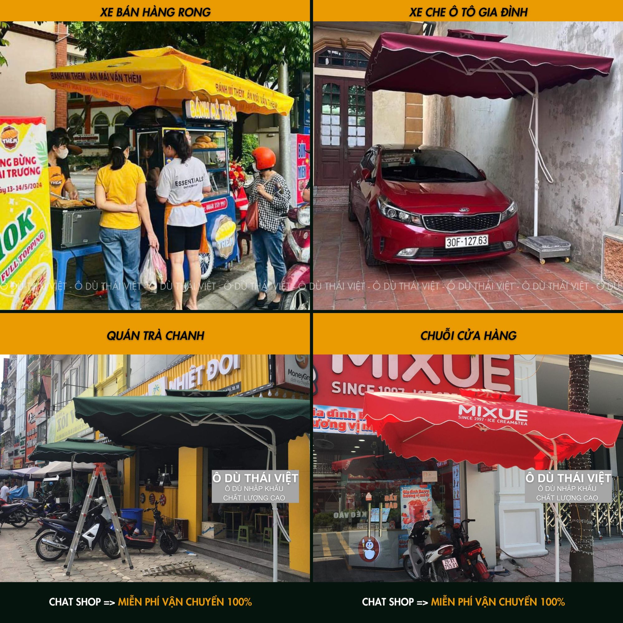 Ô dù lệch tâm sân vườn 2m5x2m5 – Hàng Thái Việt cao cấp, vải dù tráng PU, bảo hành uy tín_thumbnail_6