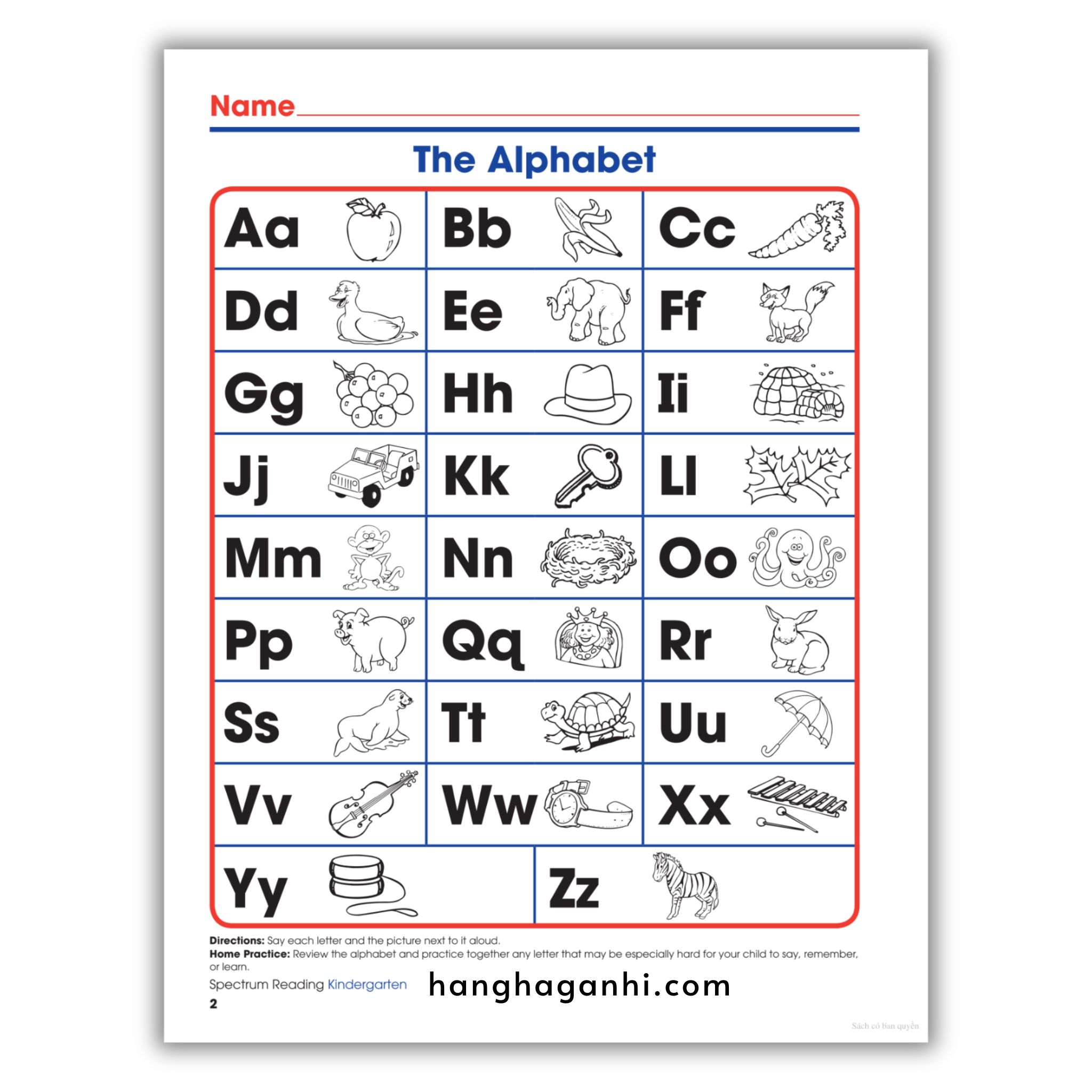 Sách Spectrum Reading Workbook Grade K_thumbnail_16
