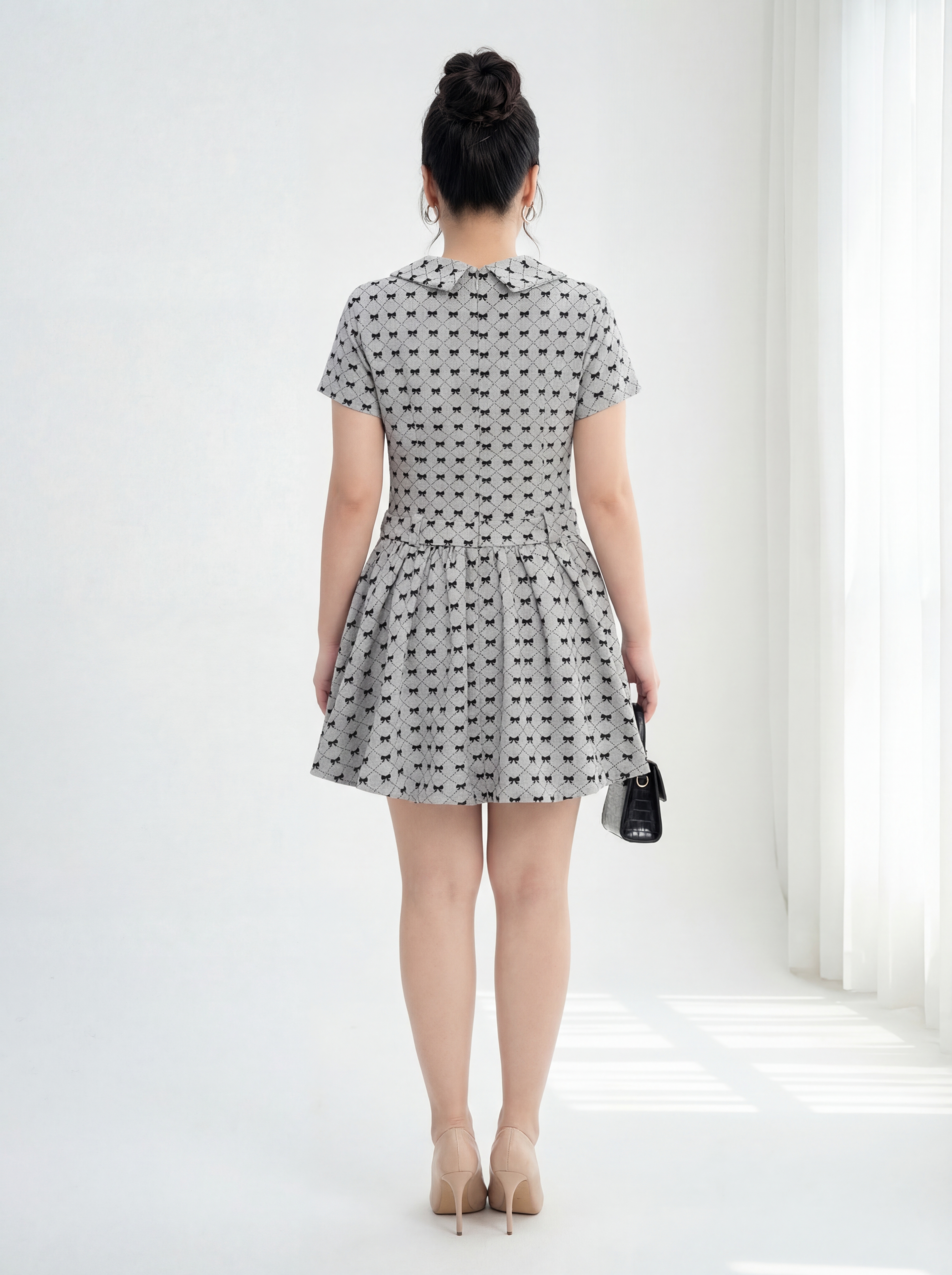 BIGSIZE NỮ - Đầm dáng A tùng bí V-DA209_thumbnail_2