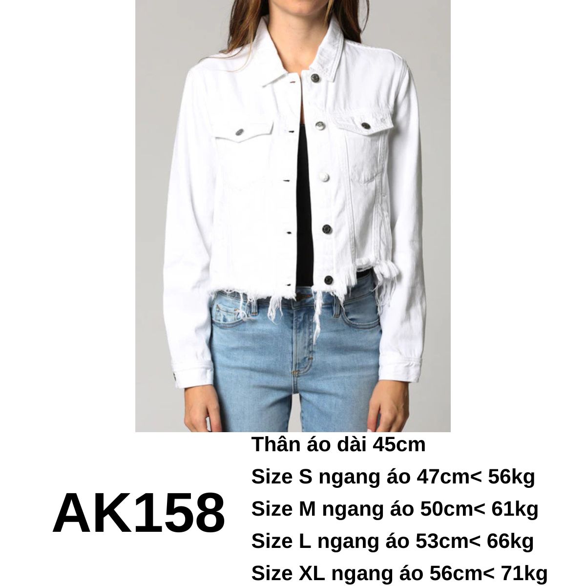 AK158- ÁO KHOÁC CROP-KEM