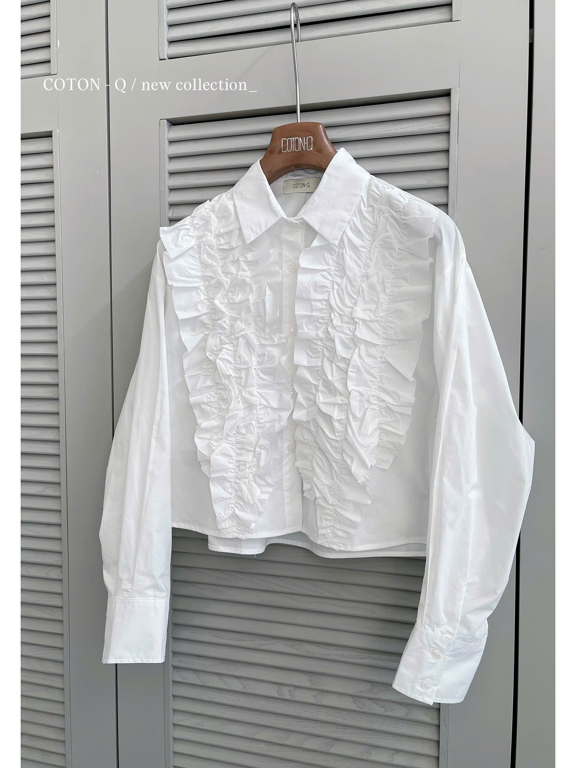 HA892 Áo somi phối bèo