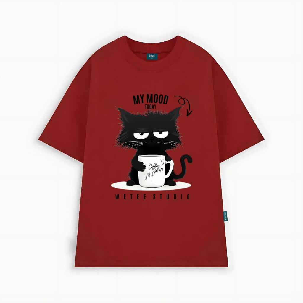Áo thun unisex nam nữ Mèo đen My Mood Today local brand We Tee - WU1086_thumbnail_3