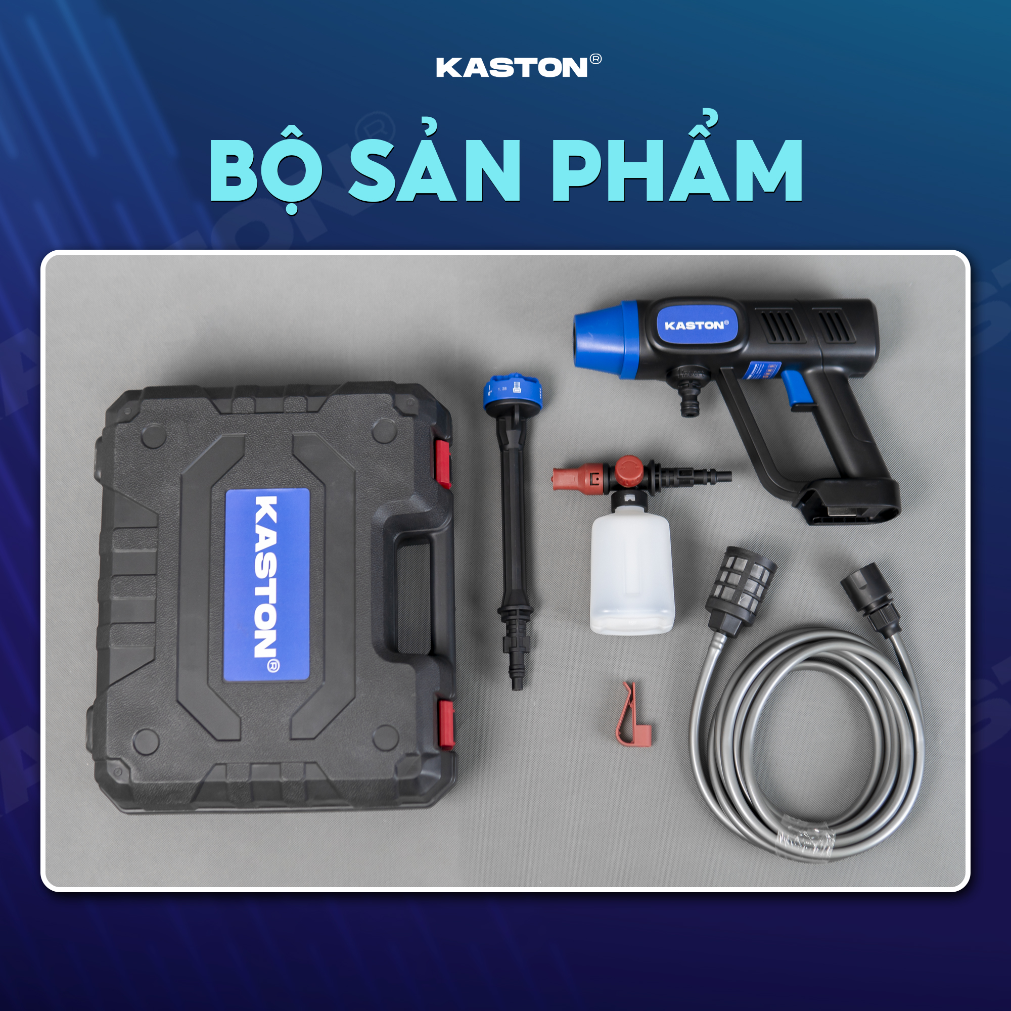 Máy rửa xe pin cao cấp Kaston -R12- Động cơ không chổi than, pin dung lượng lớn, nhỏ gọn, tiện dụng cho Ô Tô_thumbnail_10