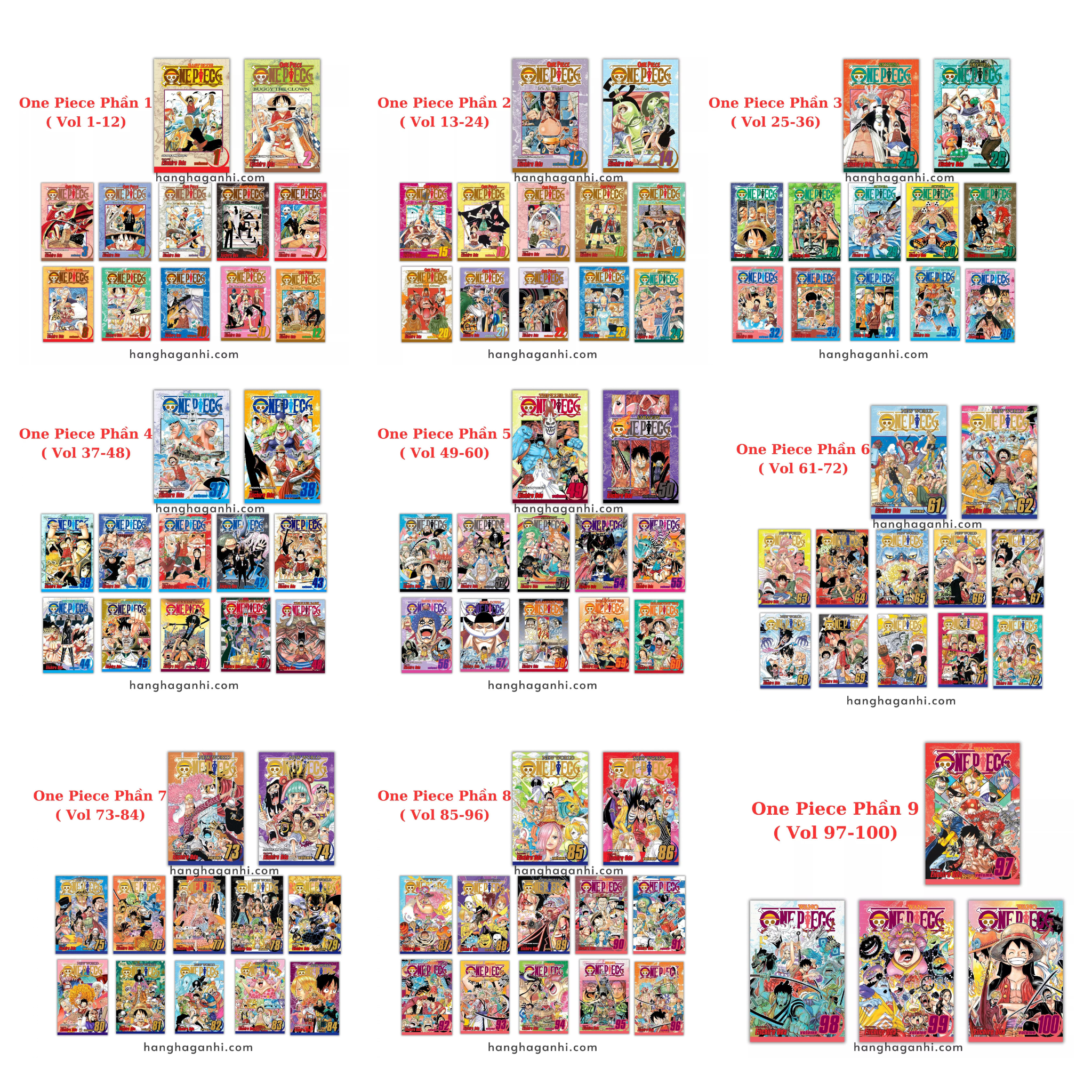 [TIẾNG ANH] - Truyện Tranh One Piece – Đảo Hải Tặc (Vol 1 – 105)