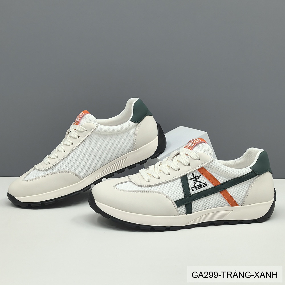 GA299 - Giày thể thao nam đế dày tăng chiều cao, thoáng khí, da bò lớp đầu, phong cách thời trang Hàn Quốc