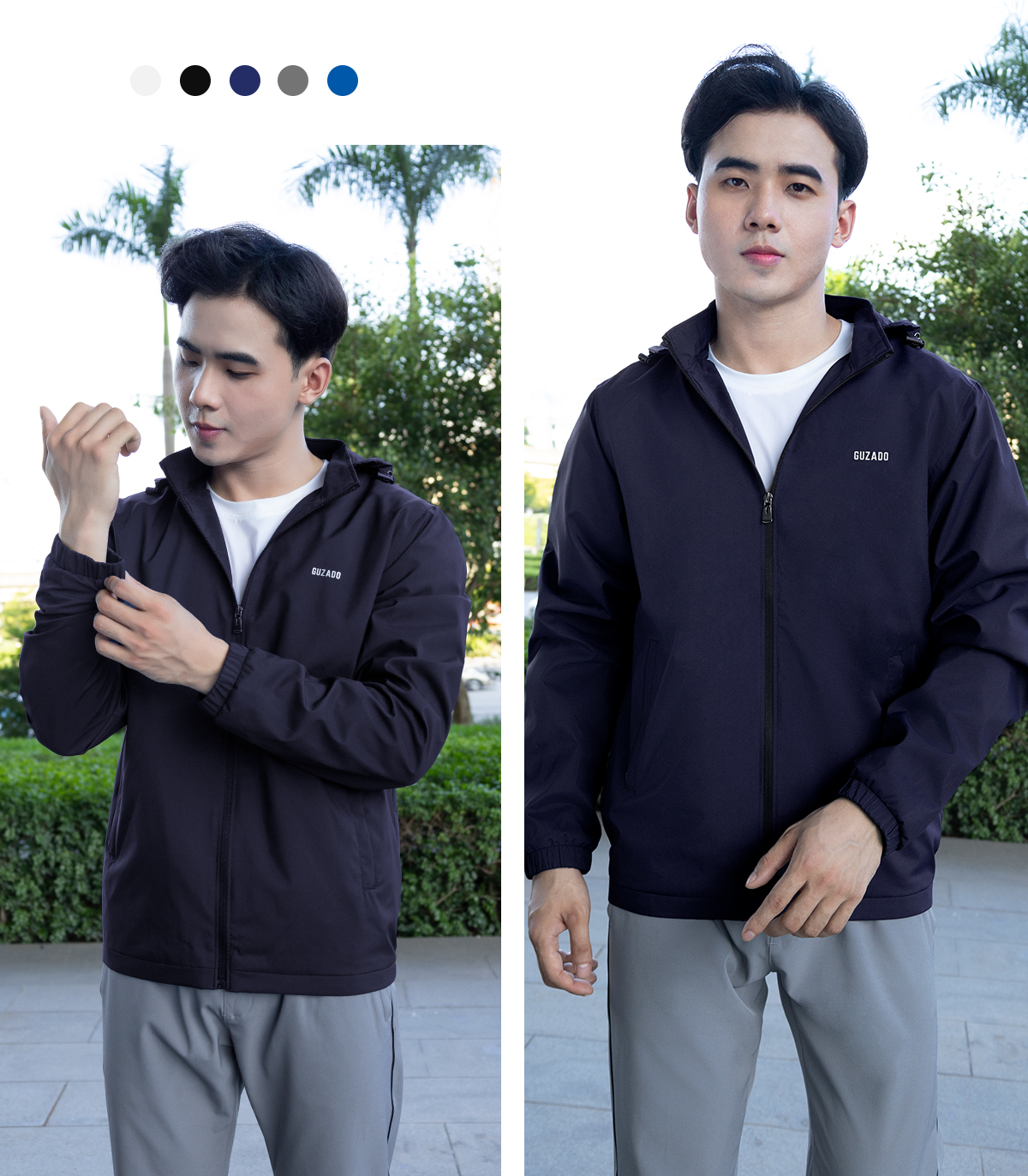 Áo Gió Nam GUZADO Chống Nước, Cản Gió, Giữ Ấm Tốt GKG15_thumbnail_9