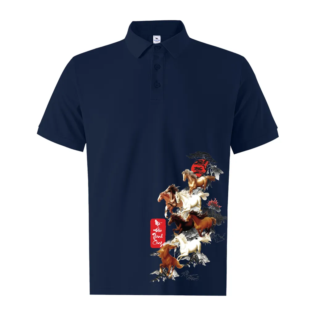 Áo polo Tết Bính Ngọ cá sấu Miucho Iconic tay ngắn cổ trụ form vừa vải poly thoáng mát 2996_thumbnail_13