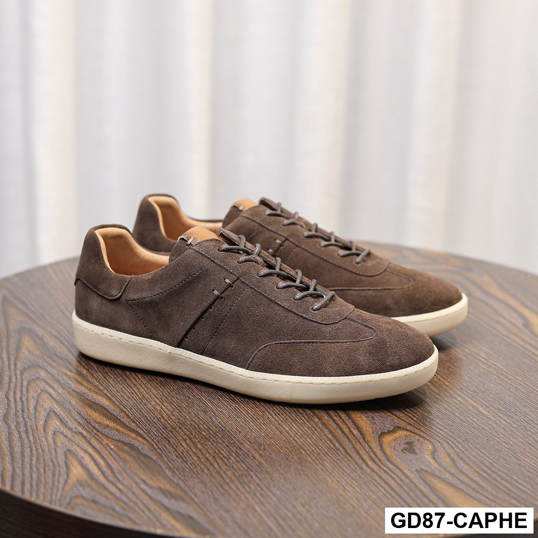 GD87 -  Giày Nam Retro Da Bò Lớp Đầu Tiên – Da Lộn Nubuck Mờ – Cổ Thấp Thời Trang, Nhẹ Sang Trọng – Giày Casual Forrest Gump 2025_thumbnail_9