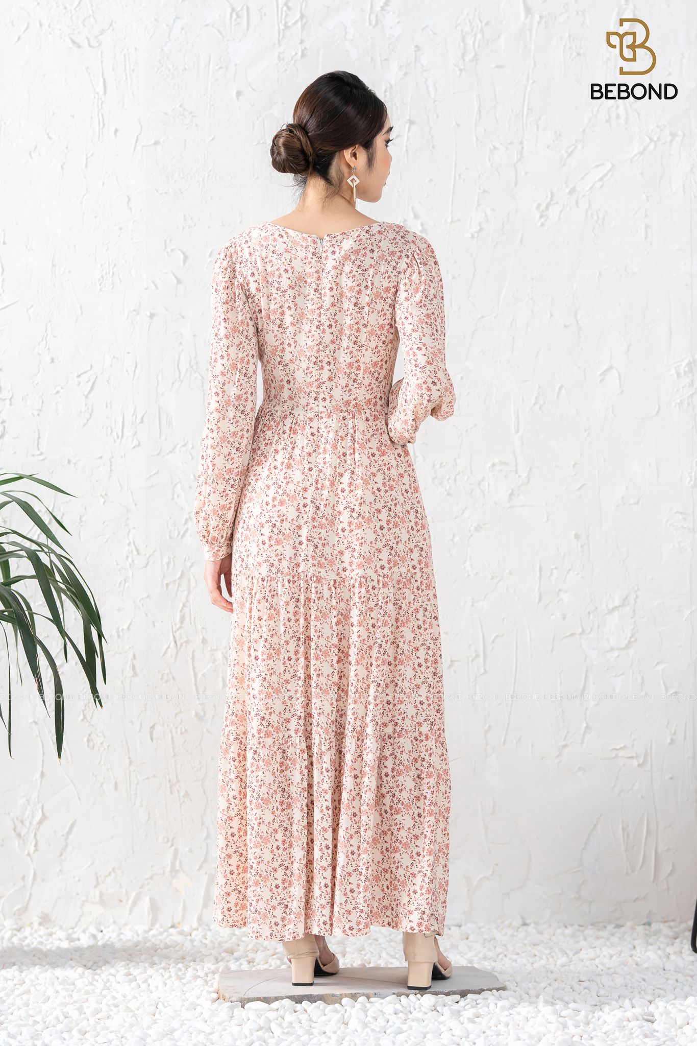 Đầm maxim cổ tim HOA NHÍ- Wendy Dress_thumbnail_1