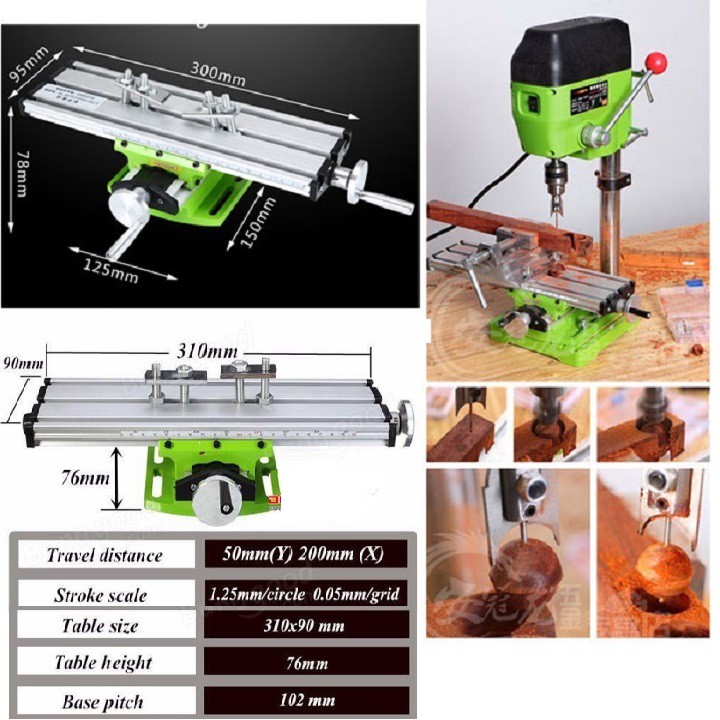 Ê Tô Bàn Trượt 2 Chiều Lắp Khoan Bàn Tịnh Tiến Ngang Dọc Bảo Hành 12 Tháng