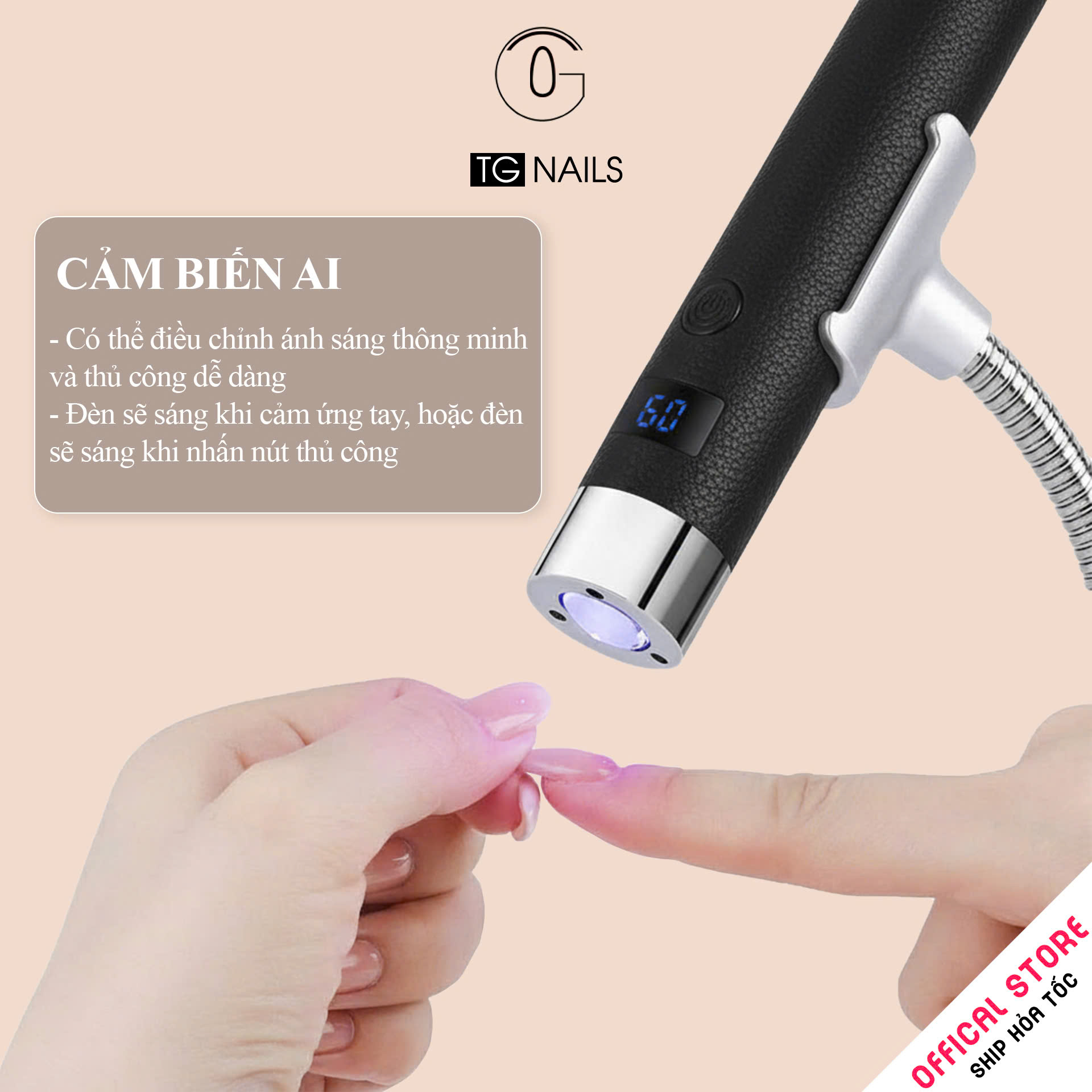 Đèn hơ móng tay SRNQI - Mini AI Sensor Nail Lamp G1_thumbnail_4